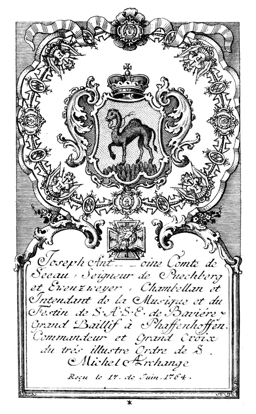 Nouveau Calendrier du trés illustre ORDRE EQUESTRE DE BAVIERE sous …