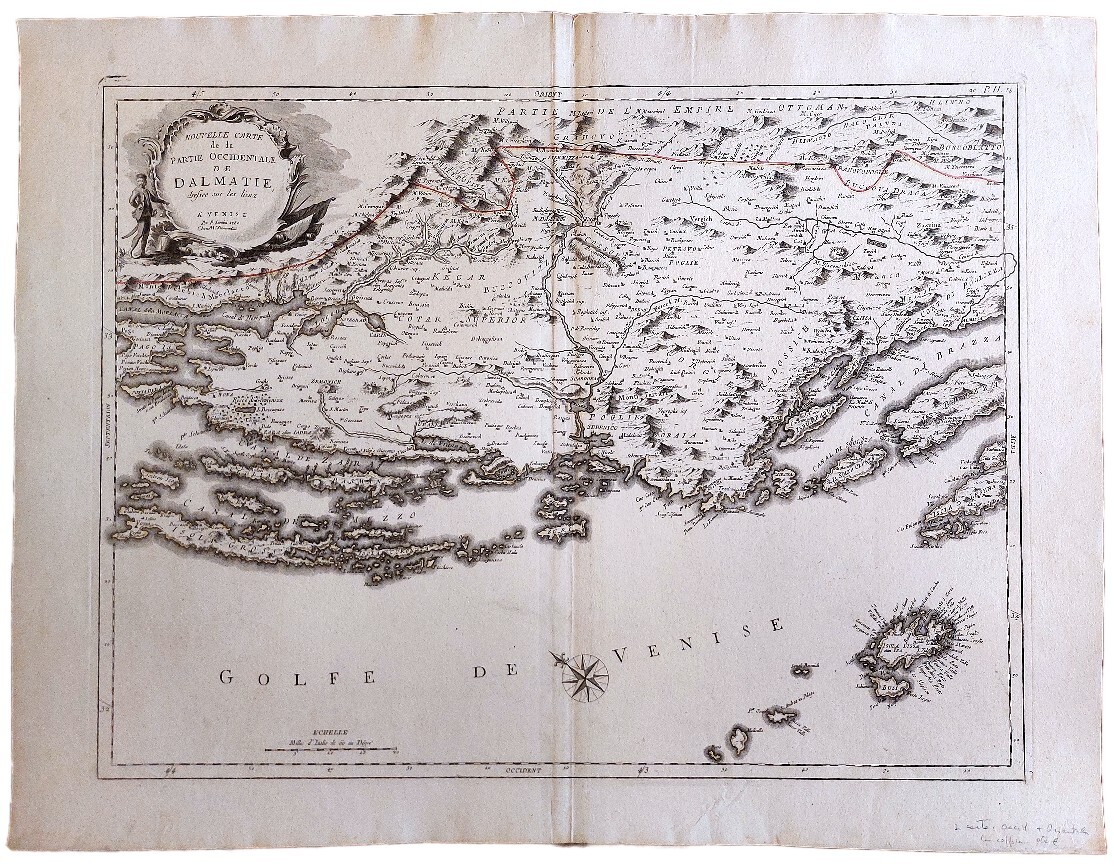 Nouvelle carte de la partie occidentale de Dalmatie, dressee sur …