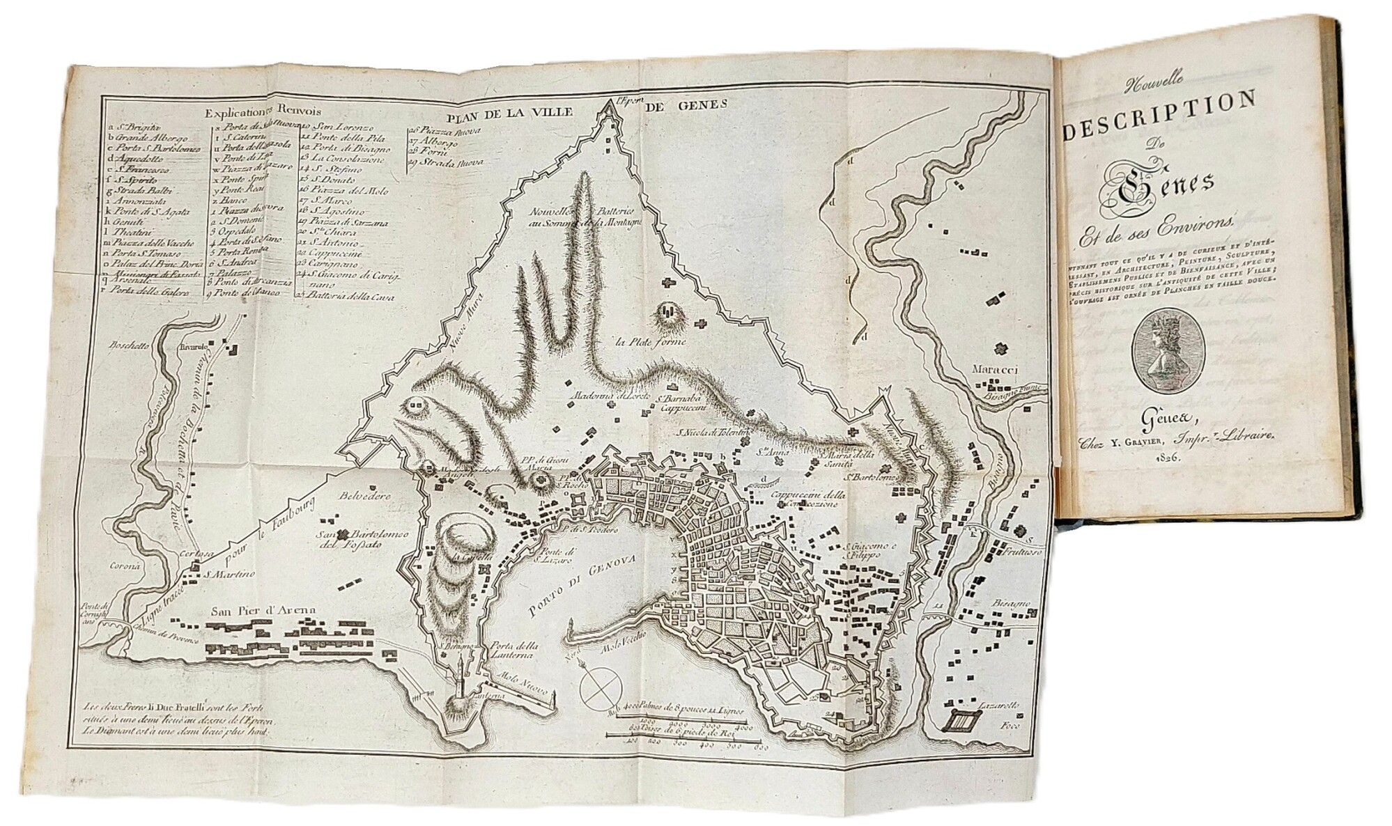 NOUVELLE DESCRIPTION DE G&amp;Egrave;NES ET DE SES ENVIRONS, contenant tout …
