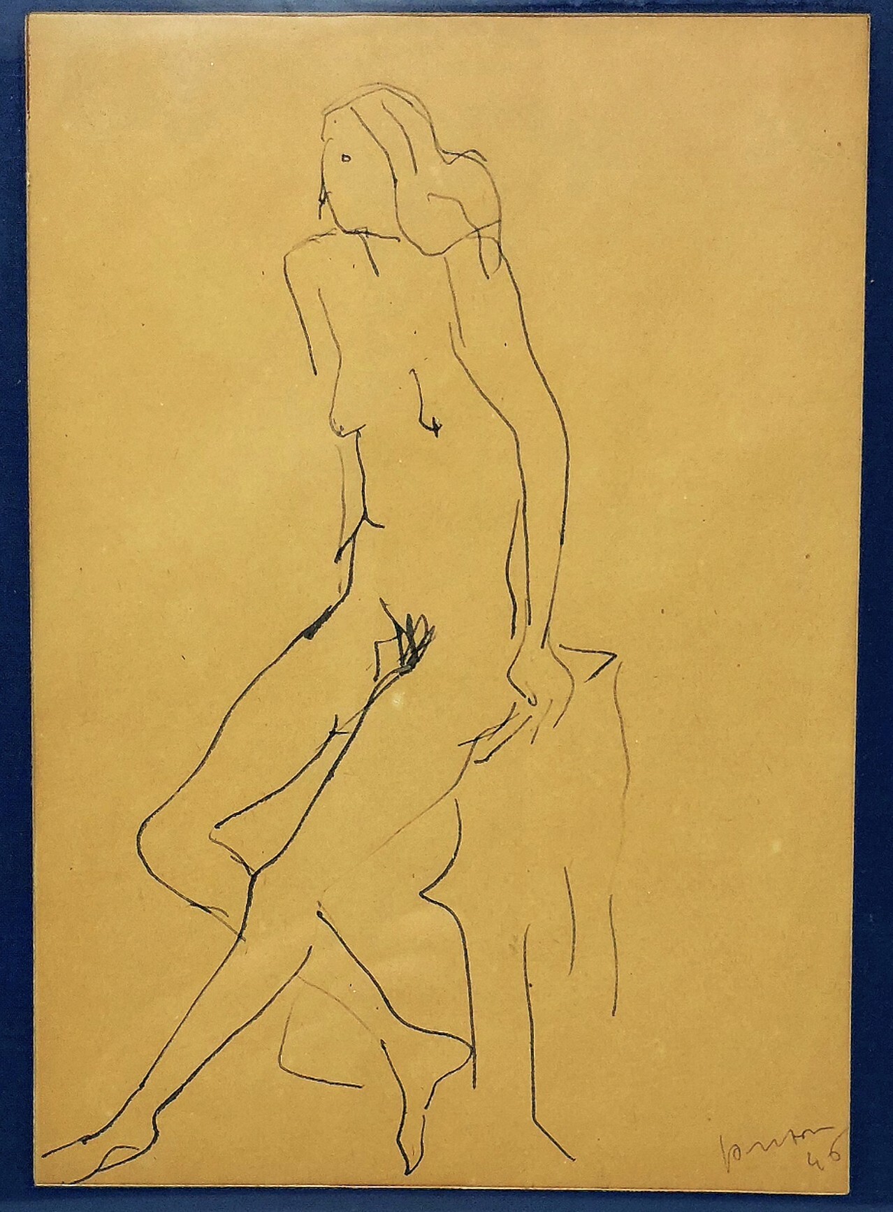 Nudo Femminile seduto.