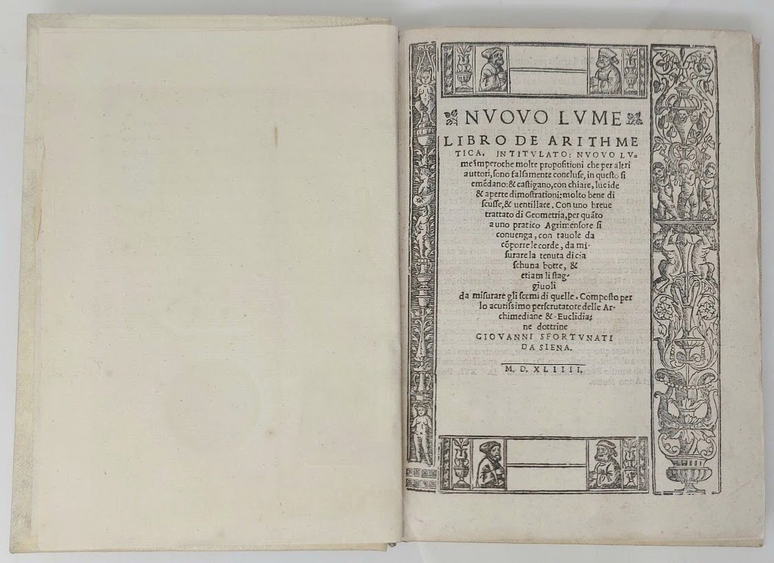 Nuovo Lume. Libro di arithmetica. Intitulato Nuouo Lume, imperoche molte …