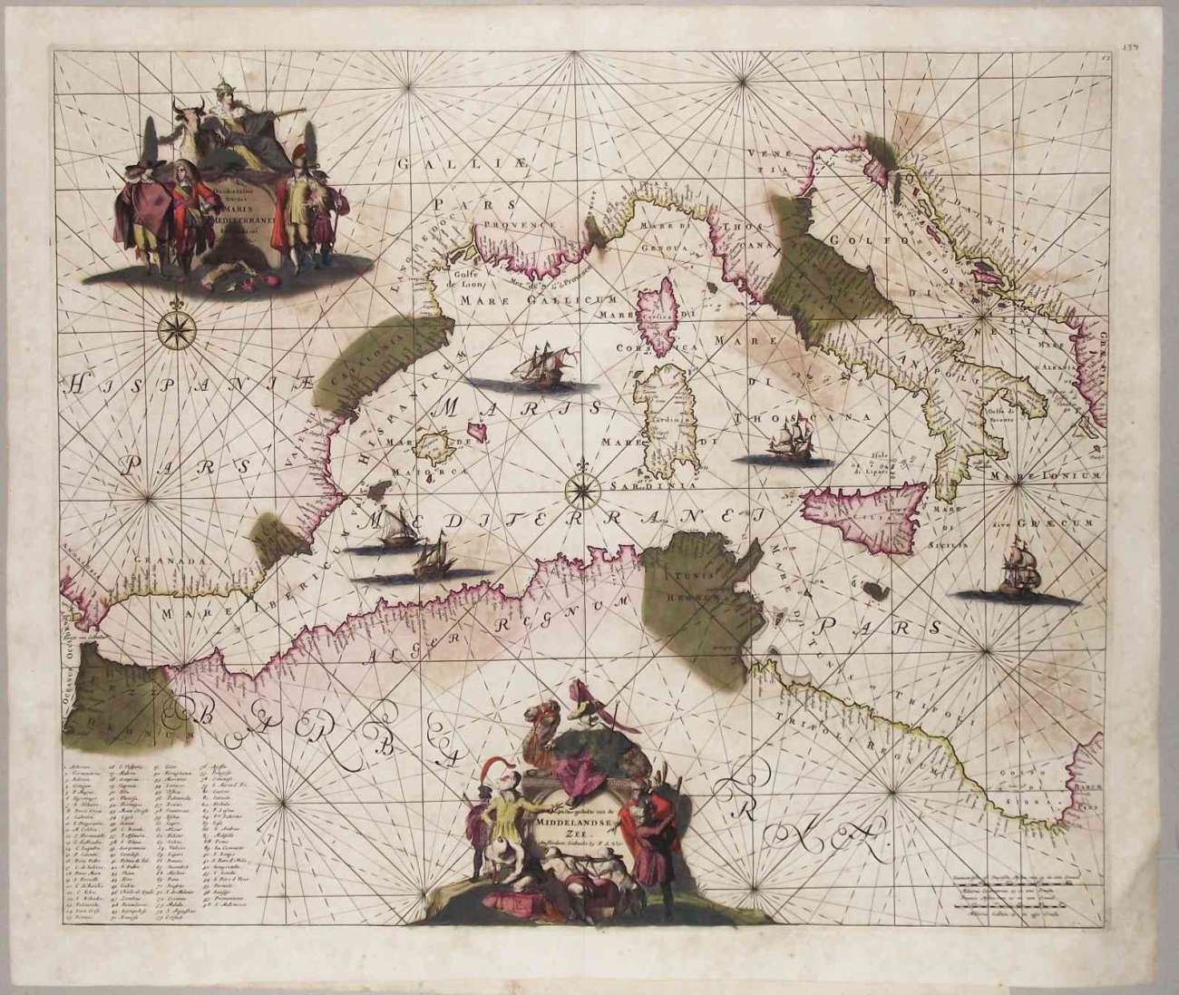 Occidentalior Tractus Maris Mediterranei / Wester Gedeelte van de Middelandse …