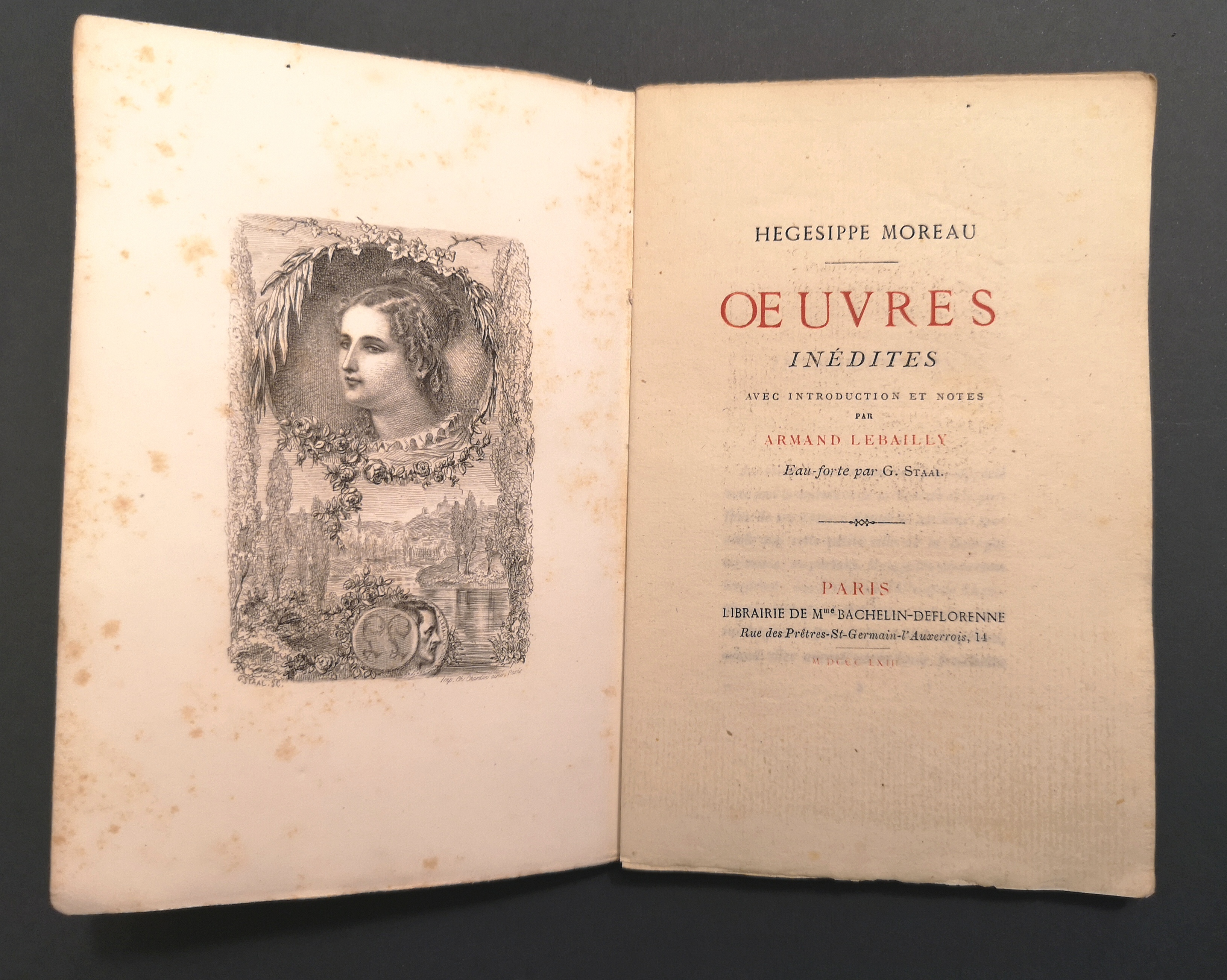 Oeuvres in&amp;eacute;dites, avec introduction et notes par Armand Lebailly.