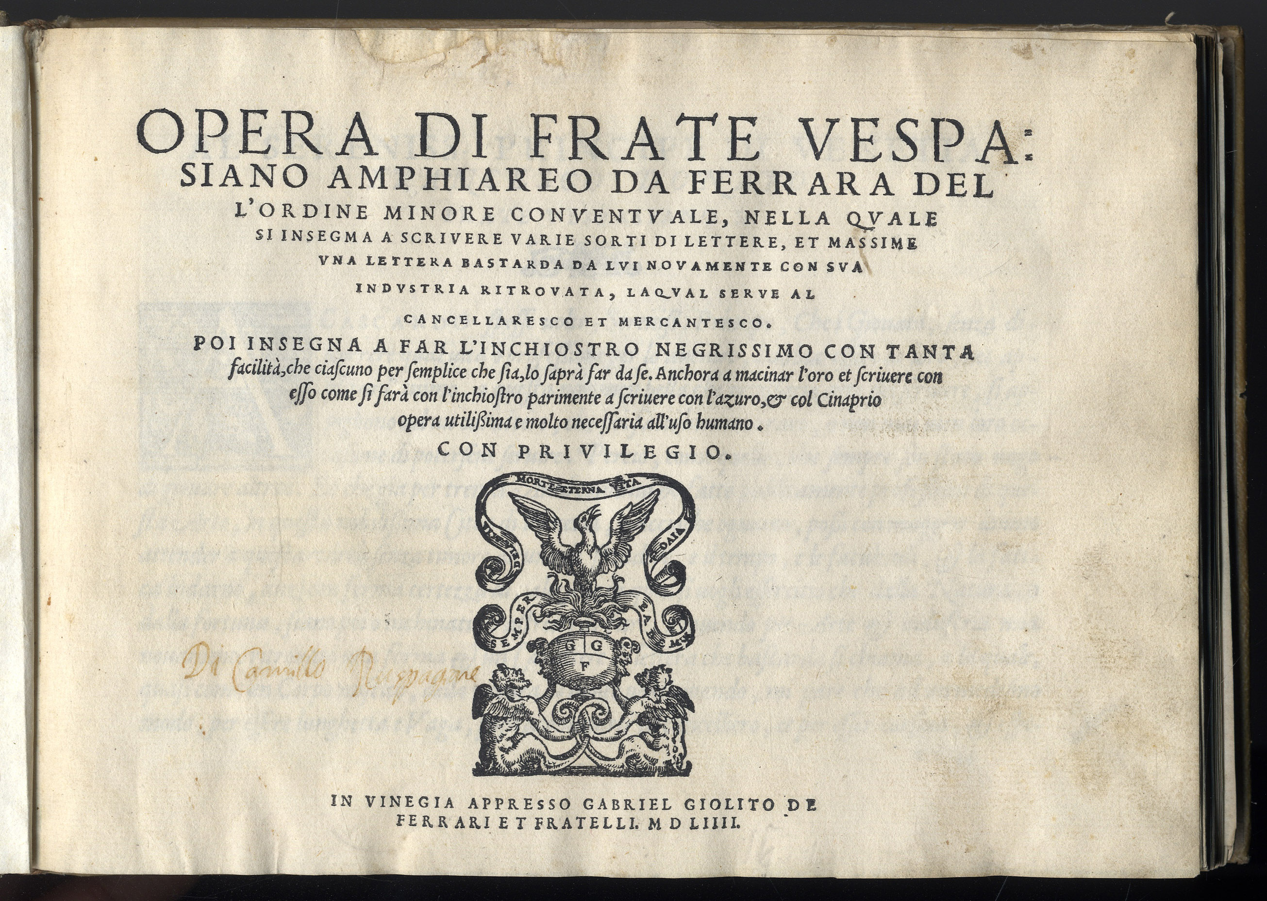 Opera...nella quale si insegma (sic) a scrivere varie sorti di …