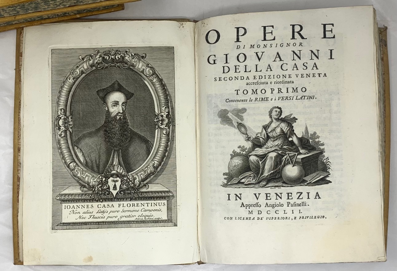 Opere. Seconda edizione veneta accresciuta e riordinata. Tomo I: contenente …