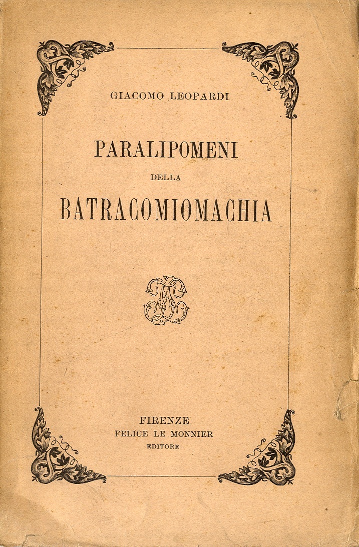 Paralipomeni della Batracomiomachia.