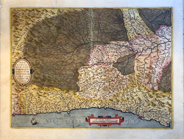 Pedemontanae Vicinorumque Regionum Auctore Iacobo Castaldo Descrip.
