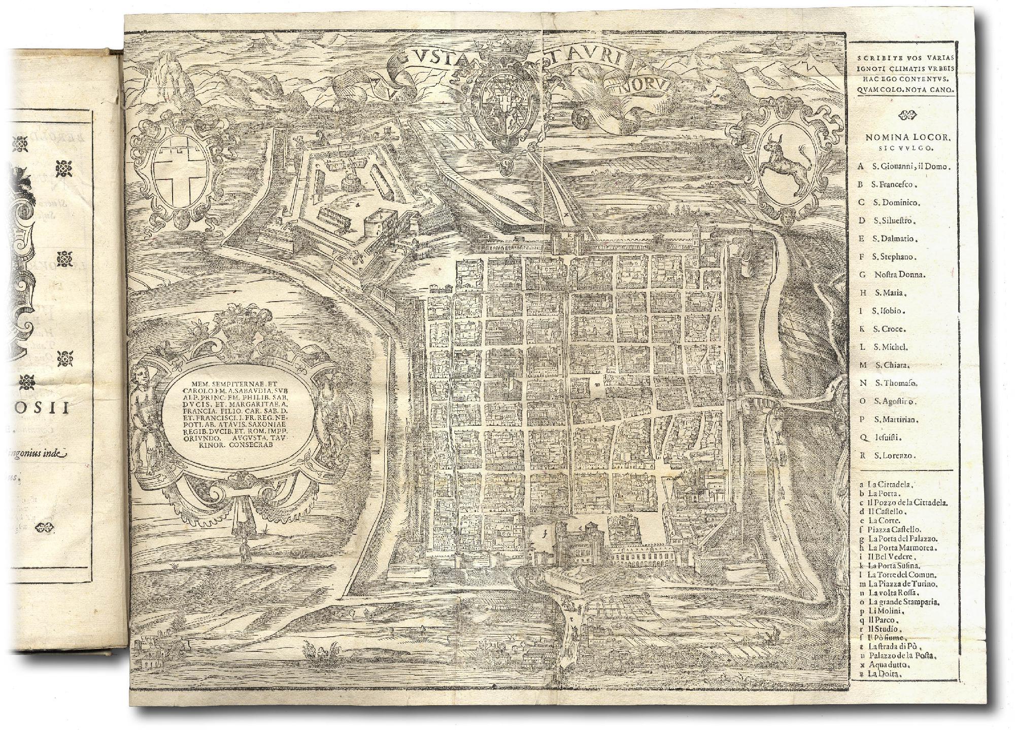 Philiberti Pingonii Sabaudi AUGUSTAE TAURINORUM.