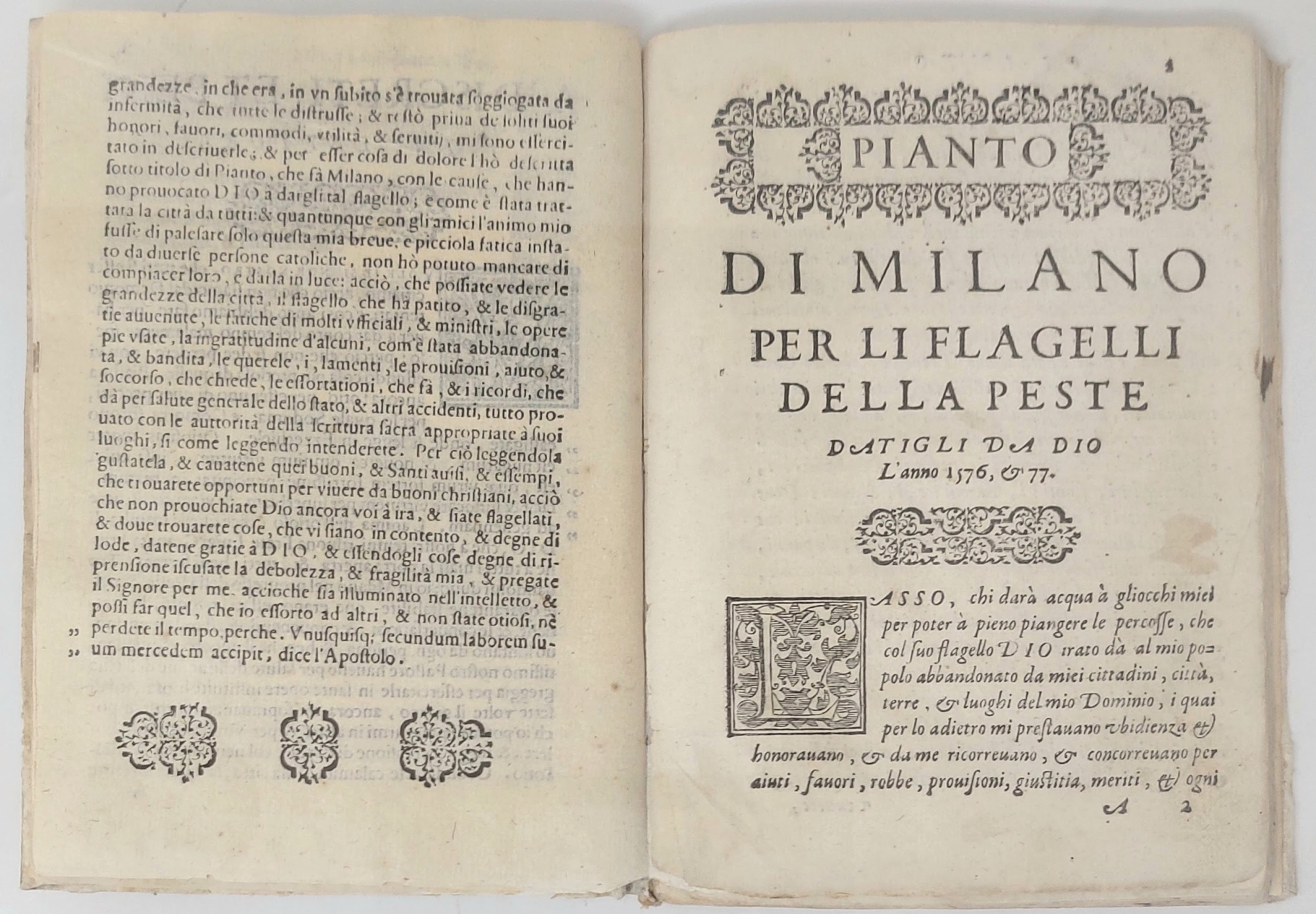 Pianto della citt&amp;agrave; di Milano per la pestilenza dell'anno 1576 …