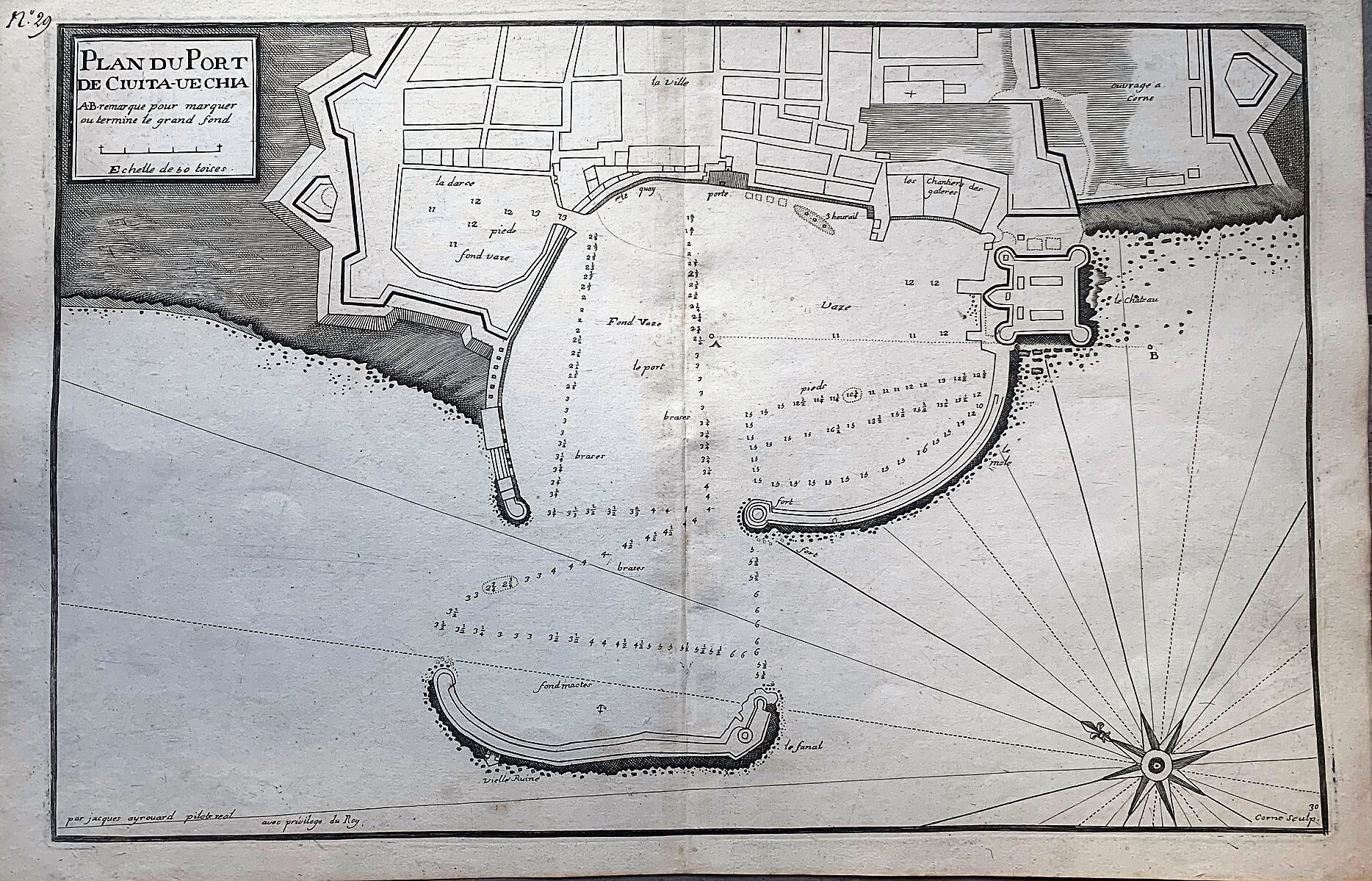 Plan de Civitavecchia.