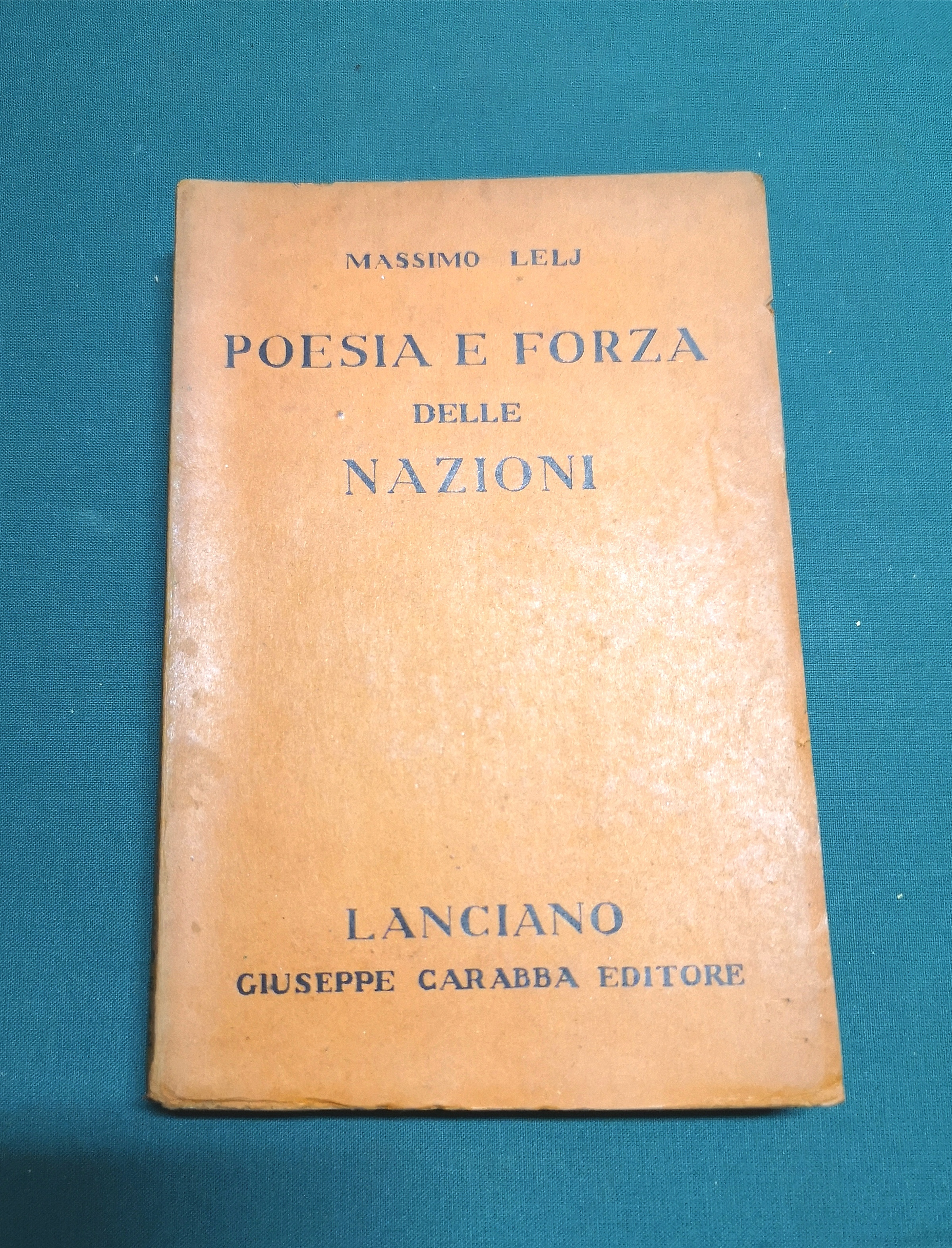 Poesia e forza delle nazioni.