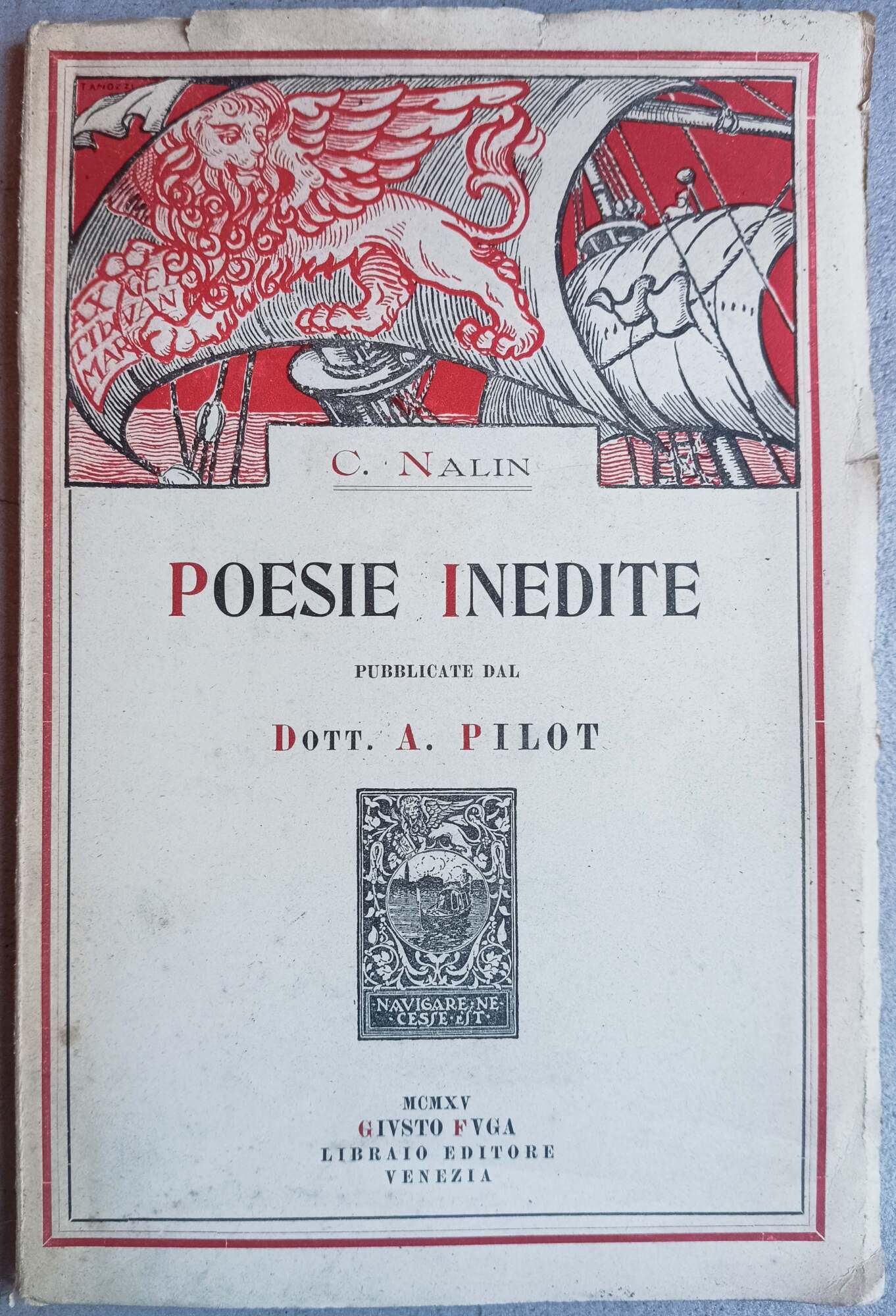 Poesie inedite&amp;nbsp;pubblicate dal Dott. A. Pilot