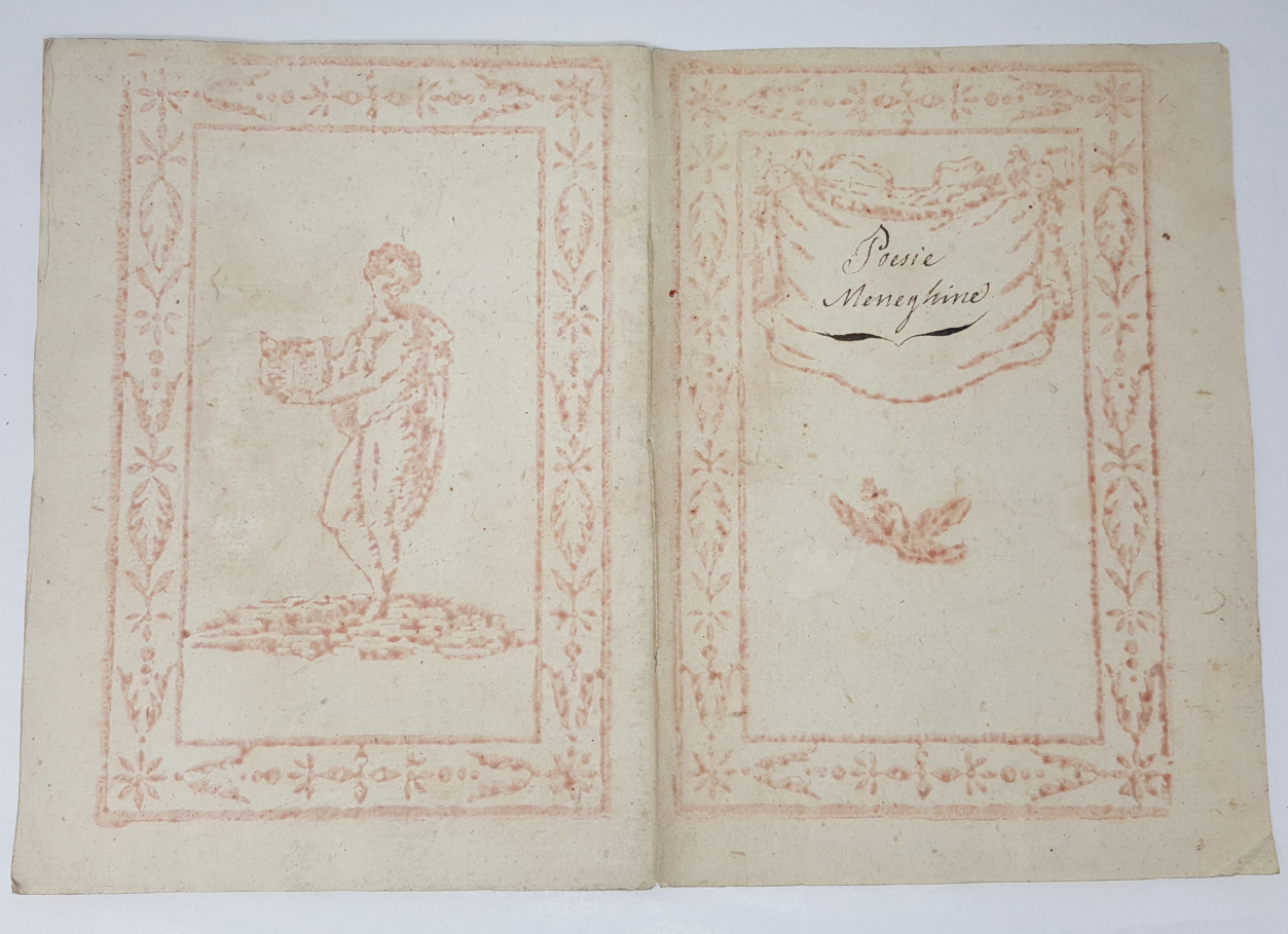 Poesie Meneghine. Manoscritto milanese, prima metà XIX secolo,