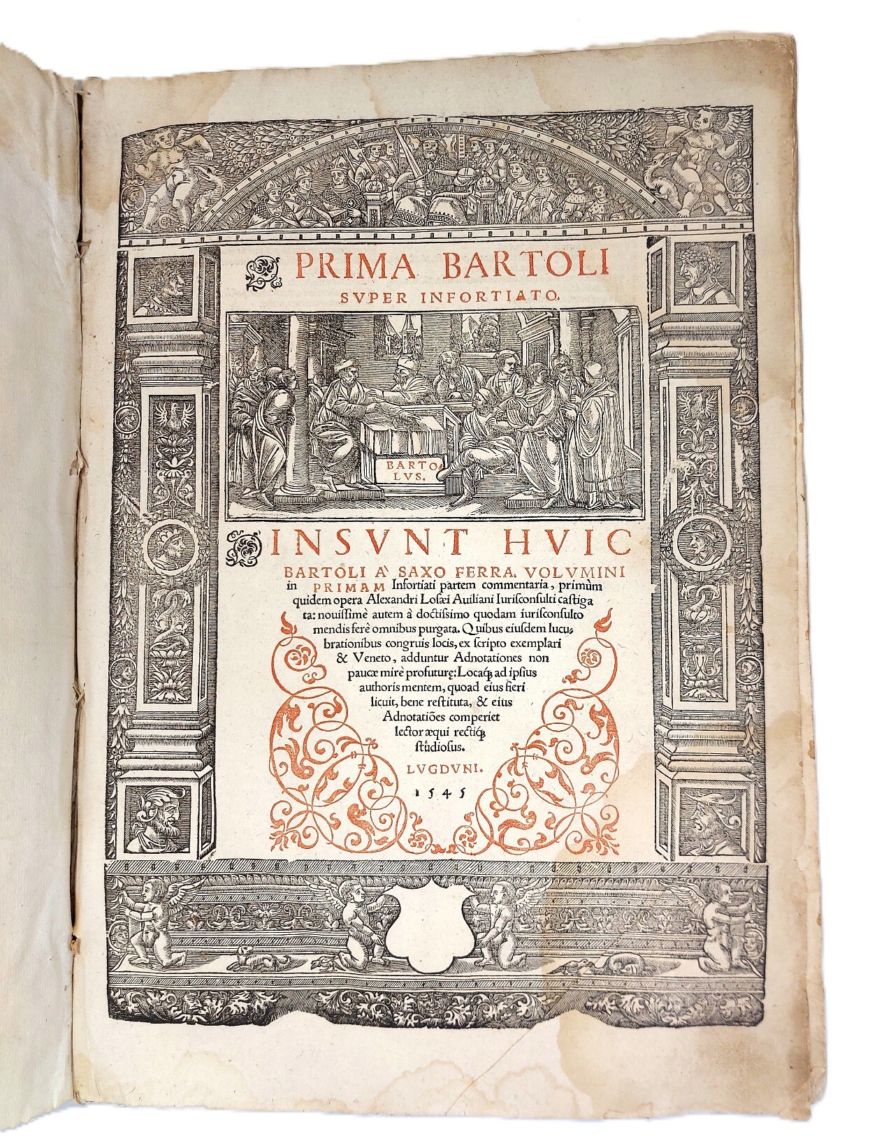 Prima Bartoli super Infortiato. Insunt huic...volumini Primam Infortiati partem commentaria, …