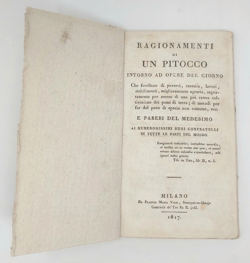 Ragionamenti di un Pitocco intorno ad opere del giorno che …