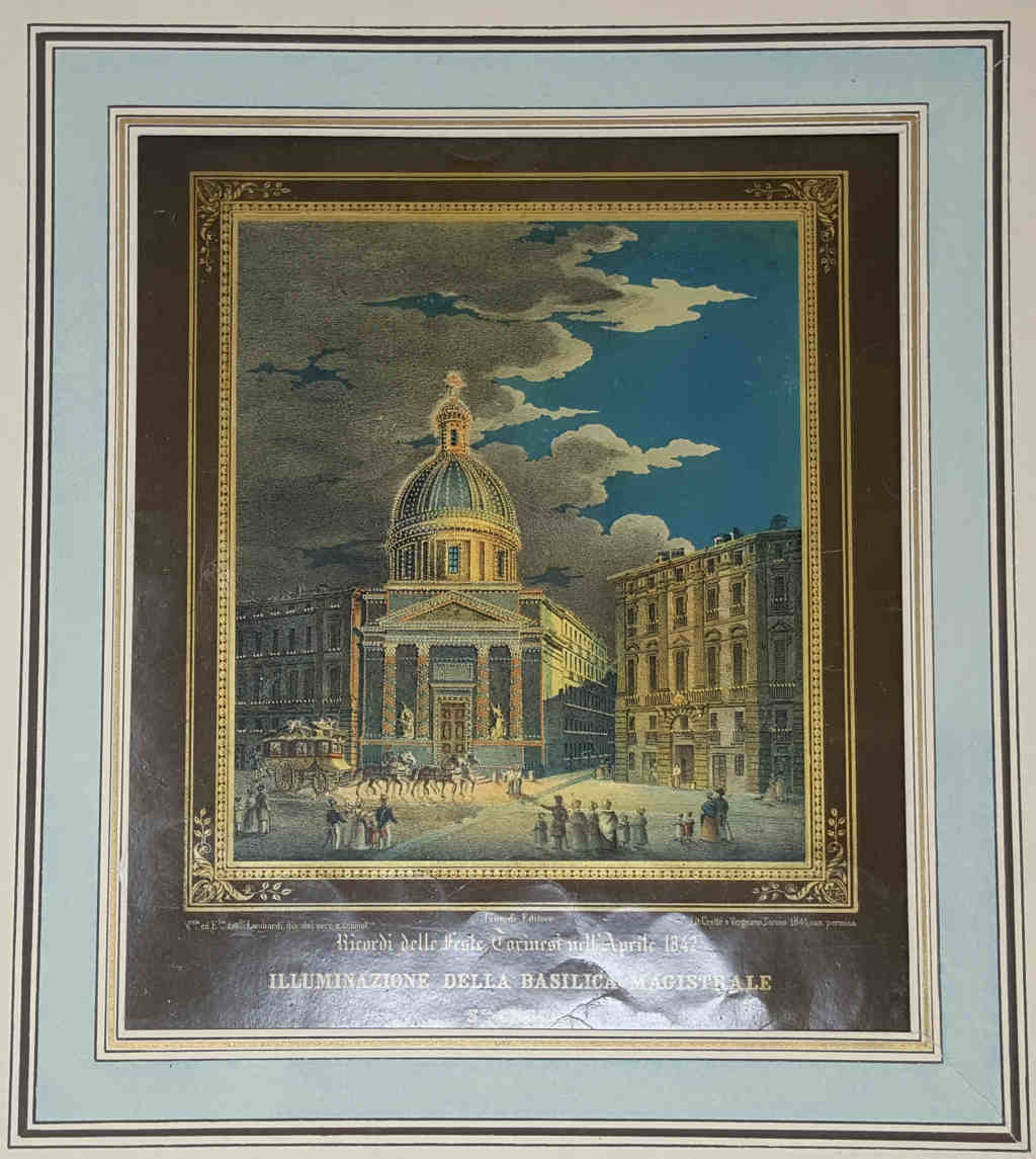 Ricordi delle feste Torinesi nell'Aprile 1842. Illuminazione della basilica magistrale …