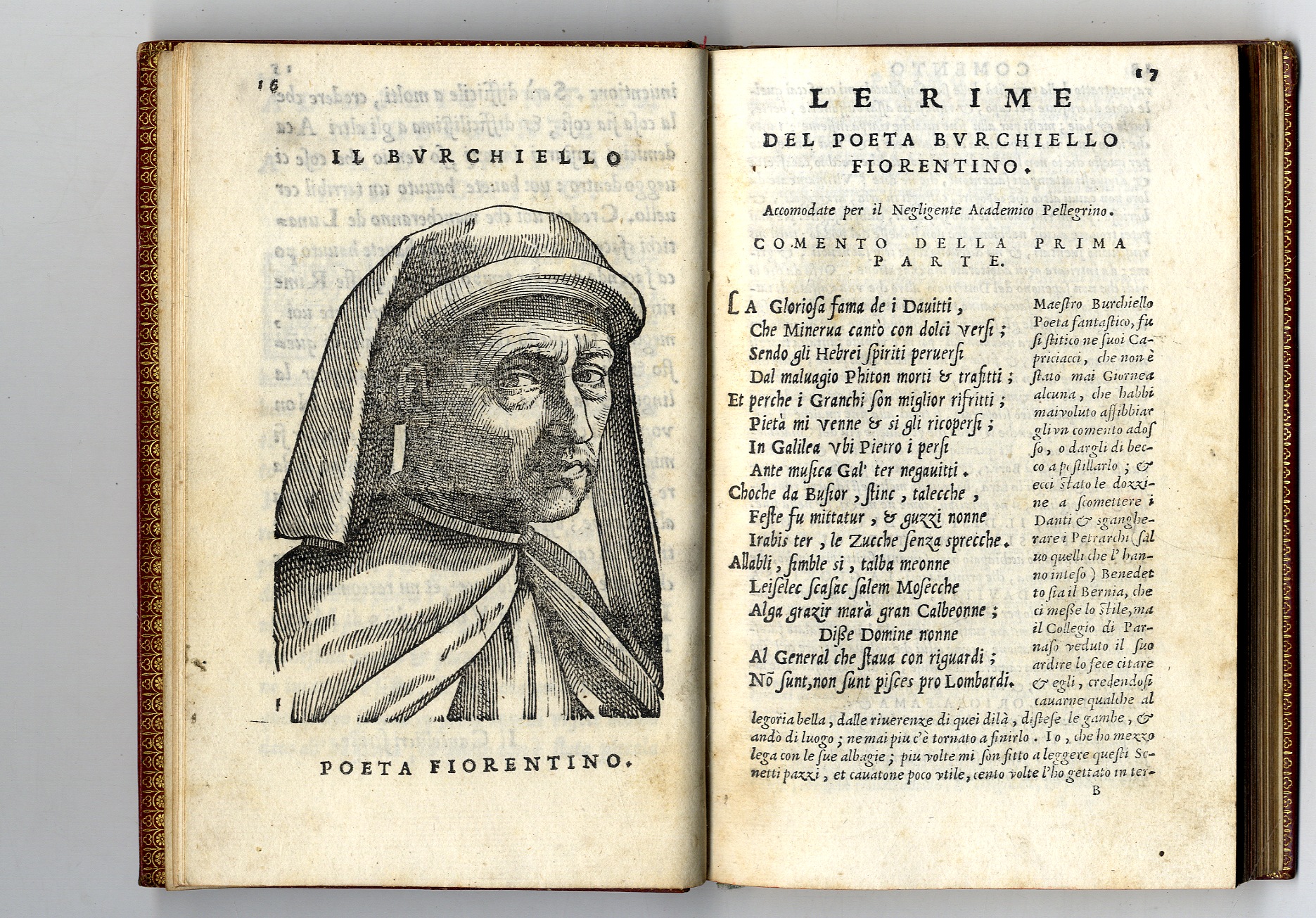 Rime del Burchiello commentate dal Doni.