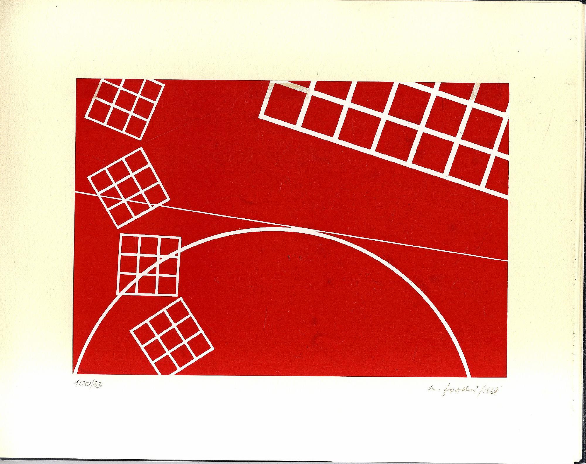 Sequenze Rosso 1. 6 serigrafie di Adriano Foschi, 6 poesie …