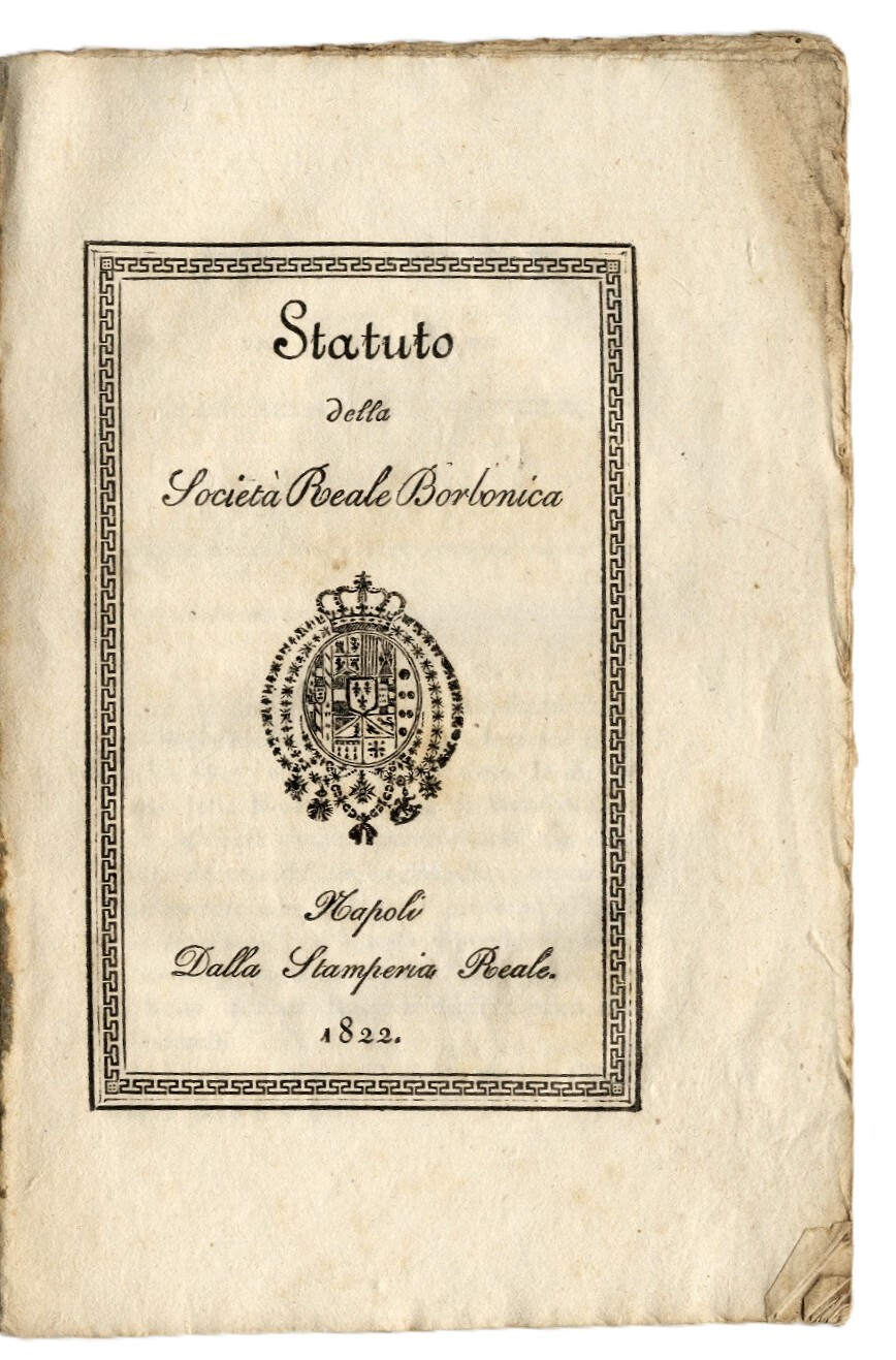 Statuto della Societ&amp;agrave; Reale Borbonica