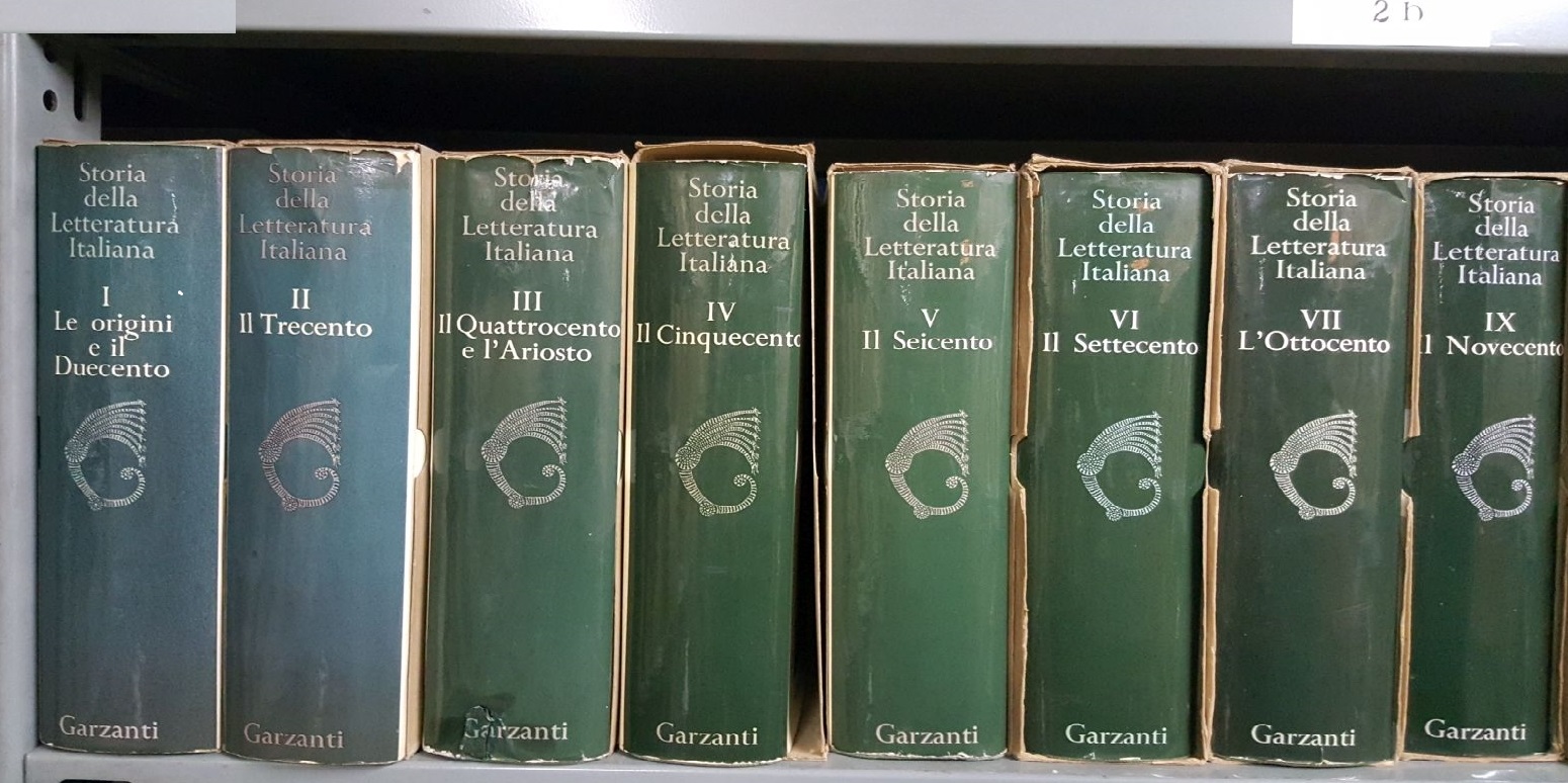 Storia della Letteratura Italiana.