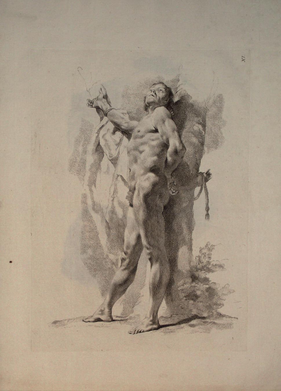 Studio di Nudo maschile, Tav. XI.
