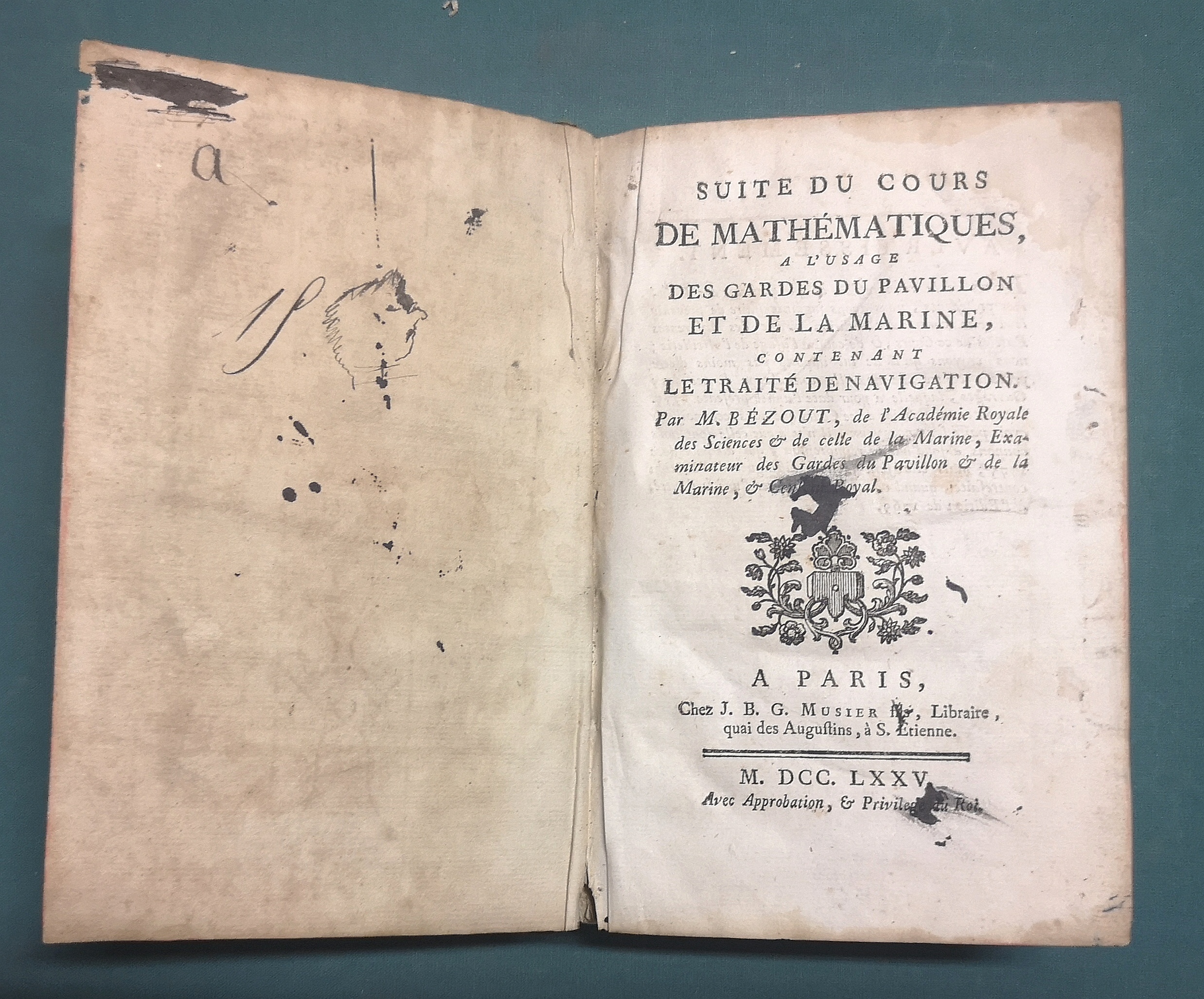 Suite du cours de Math&amp;eacute;matiques, a l'usage des gardes du …