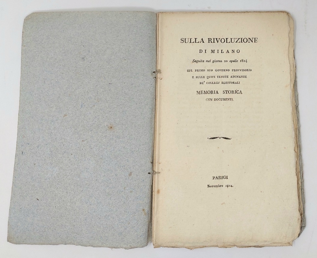 Sulla rivoluzione di Milano seguita nel giorno 20 aprile 1814 …