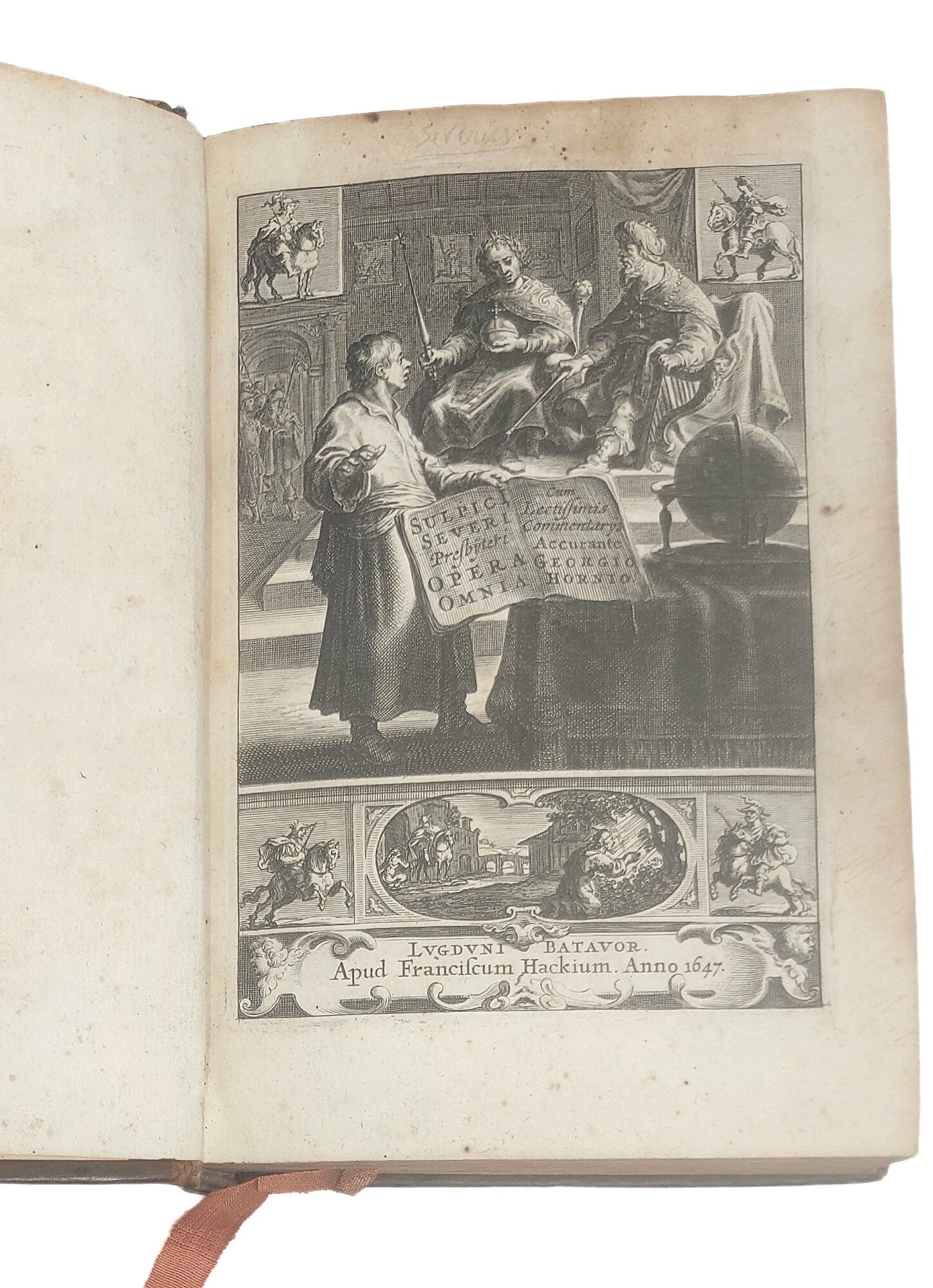 Sulpici Severi presbyteri, Opera Omnia, cum Commentarys accurante Georgio Hornio.