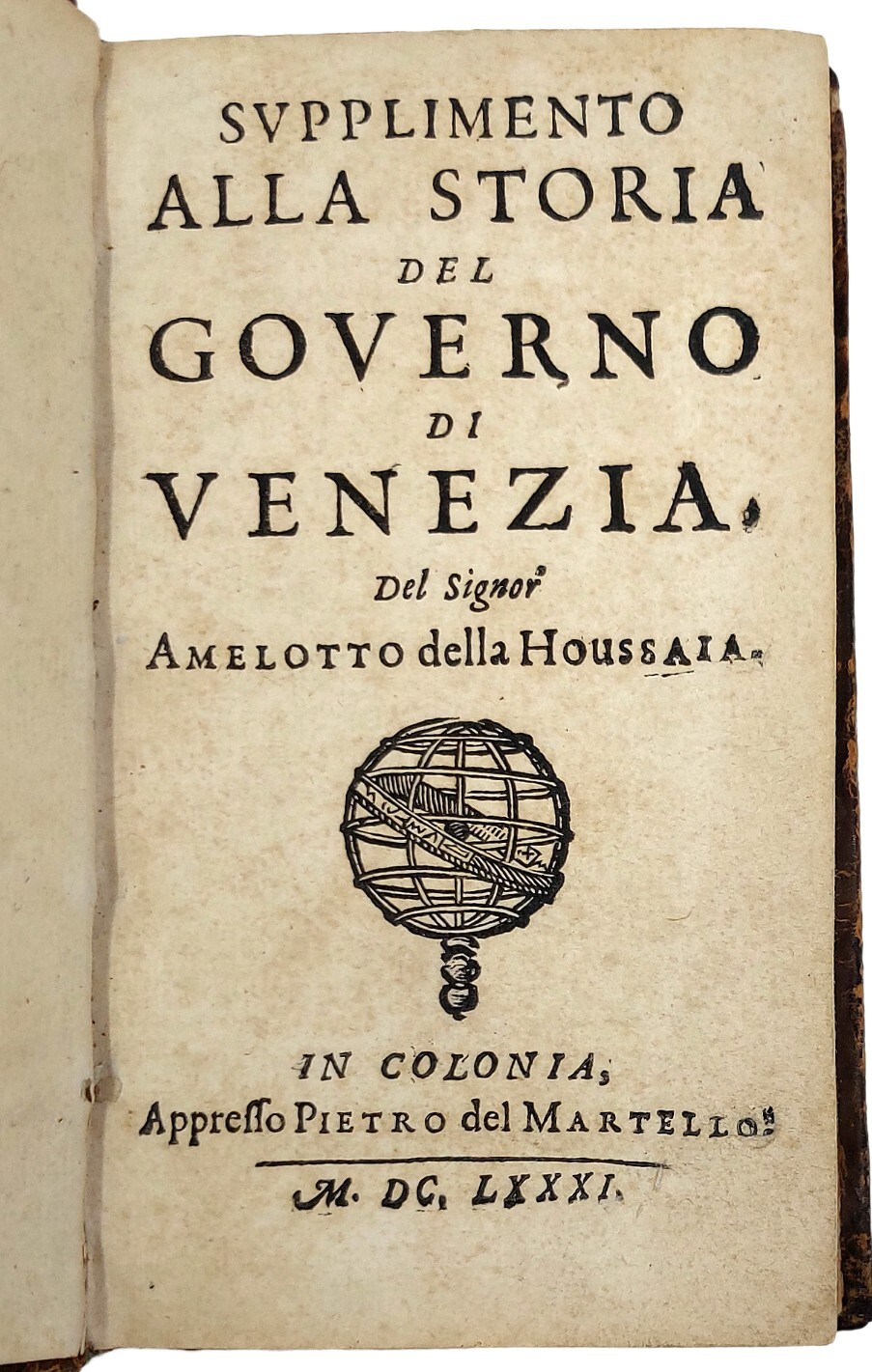 Supplimento alla Storia del Governo di Venezia.