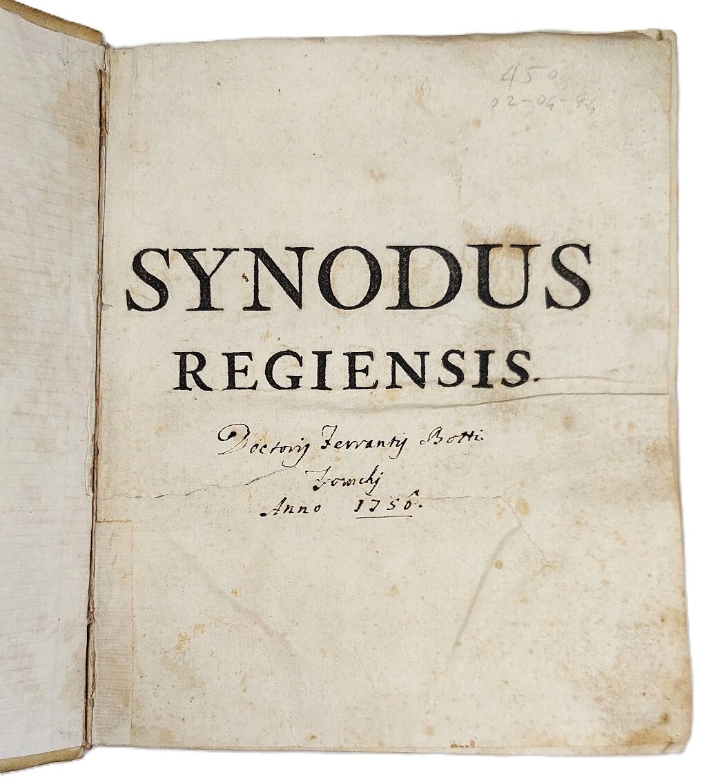 Synodus Diocesana Regiensis, quam habuit illustrissimus et reverendissimus Augustus Comes …