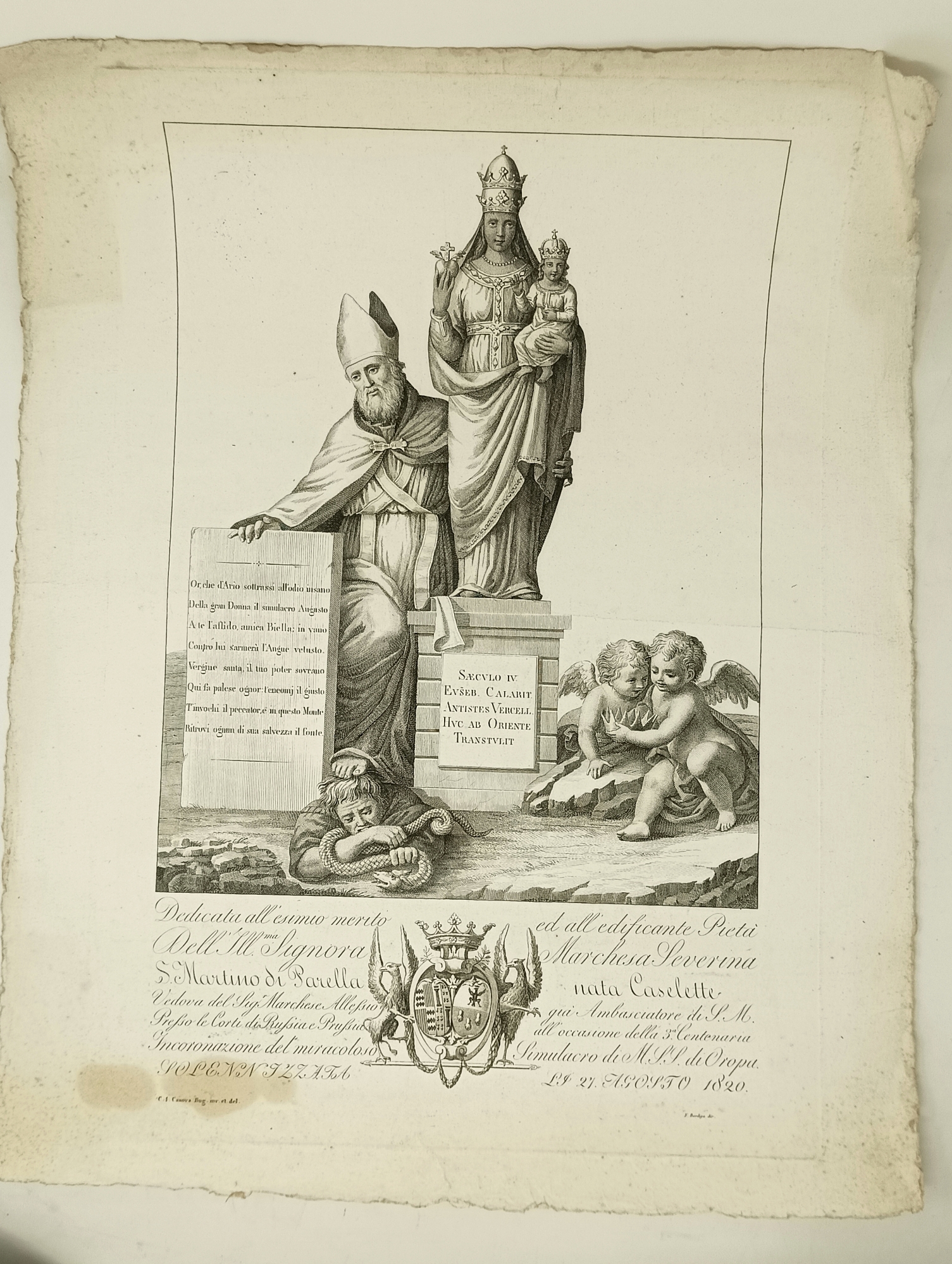 Terza centenaria incoronazione del miracoloso simulacro di M. S. S. …