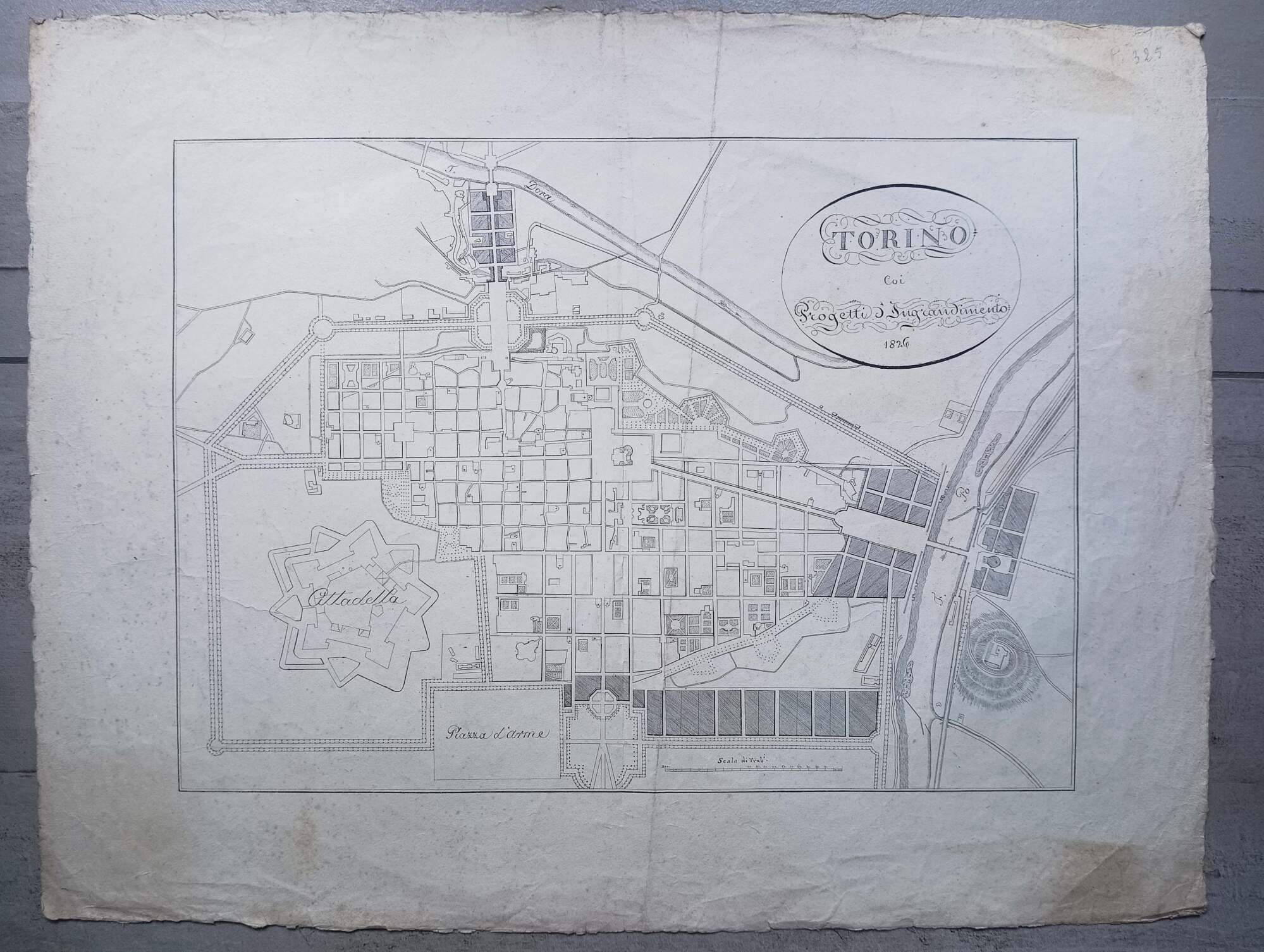 TORINO Coi progetti d' ingrandimento 1826