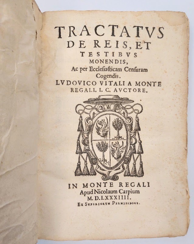 Tractatus de Reis, et Testibus Monendis, ac per Ecclesiasticam Censuram …