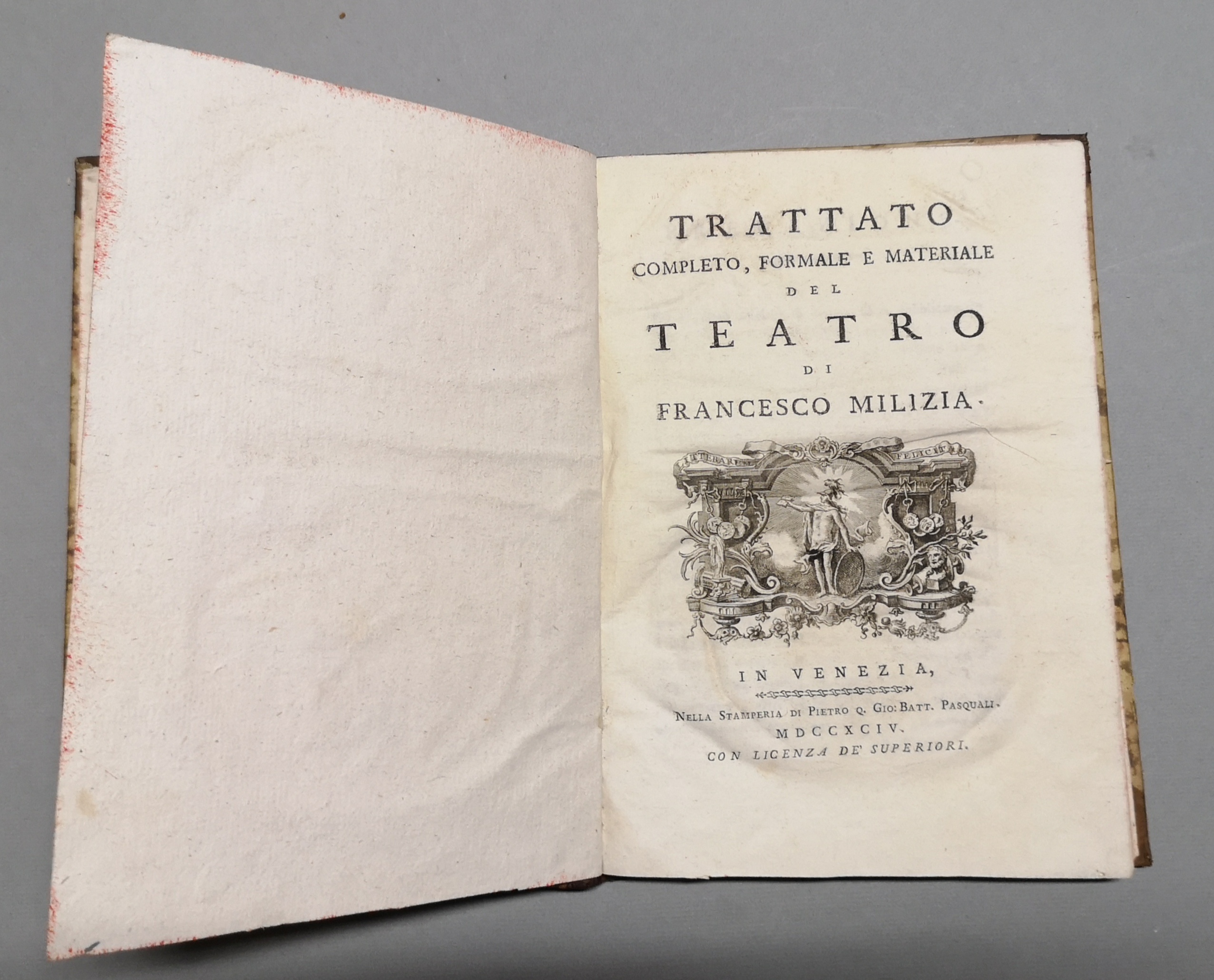 Trattato completo, formale e materiale del Teatro.