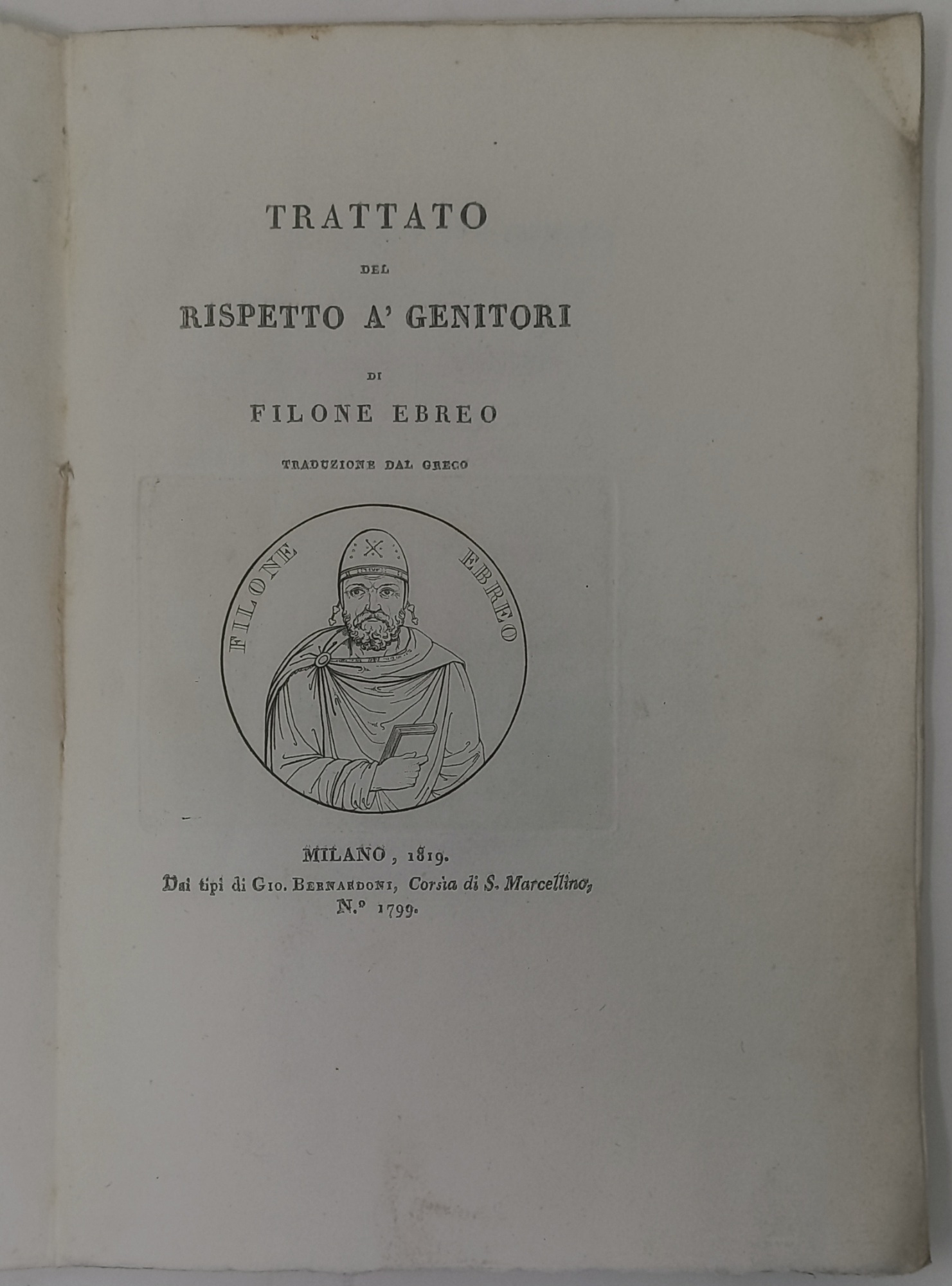 Trattato del rispetto a' genitori
