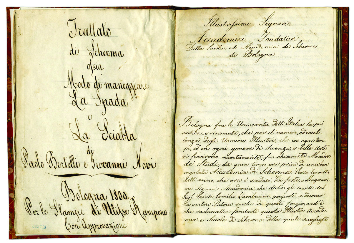 Trattato di Scherma ossia Modo di Maneggiare la Spada e …