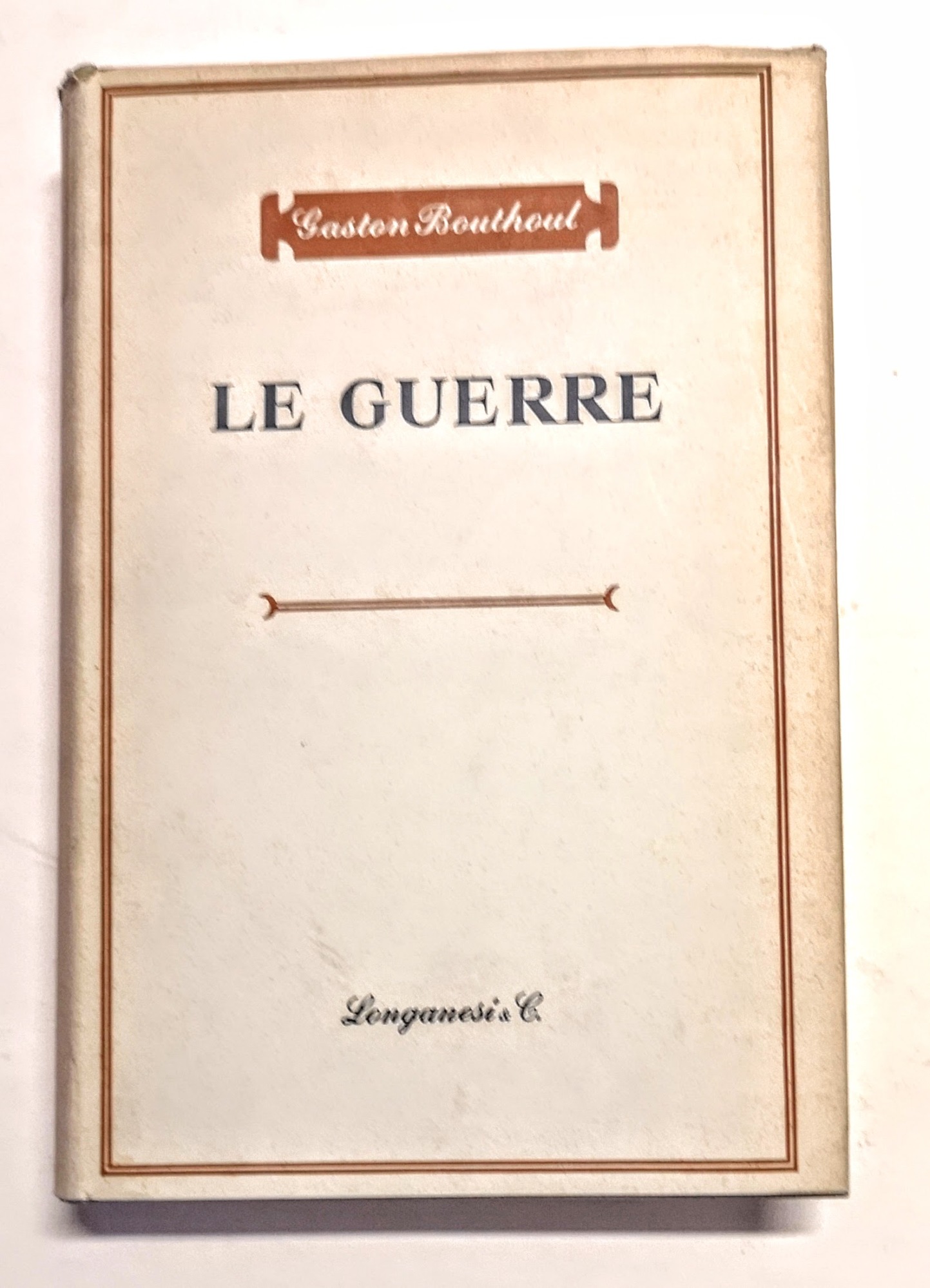 Trattato di sociologia. Le guerre, elementi di polemologia.&amp;nbsp;