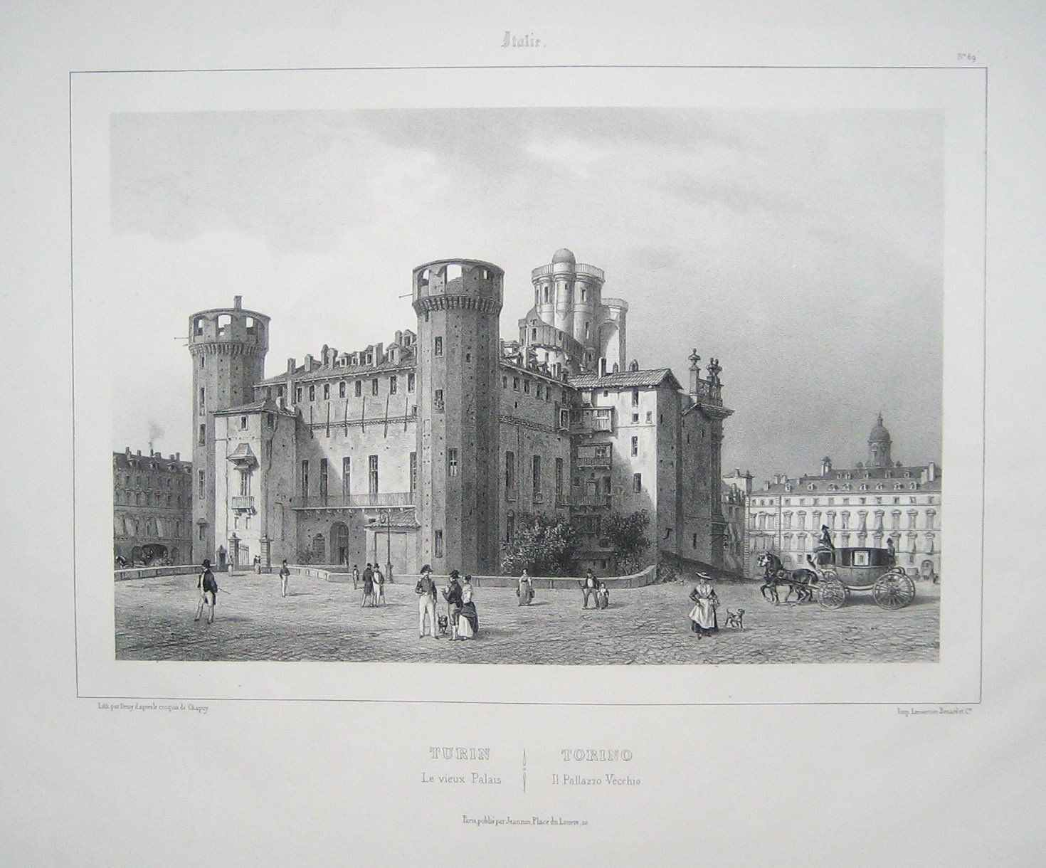 Turin Le vieux Palais/Torino Il Pallazzo vecchio.