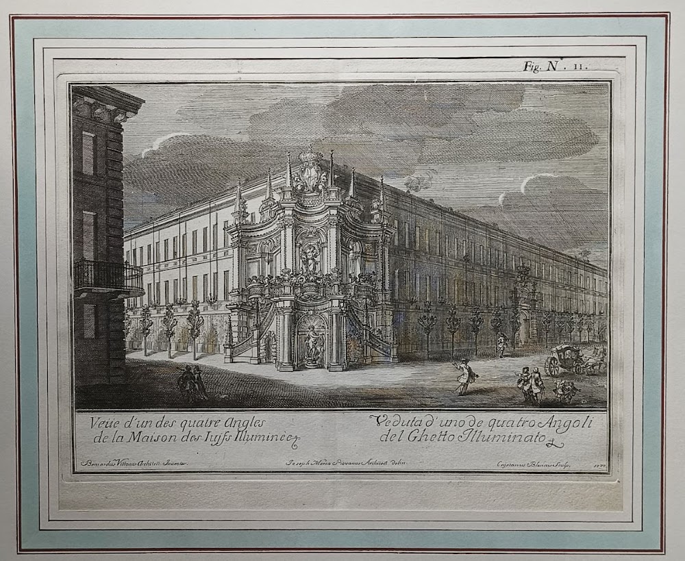 Veduta d'uno de quatro Angoli del Ghetto Illuminato