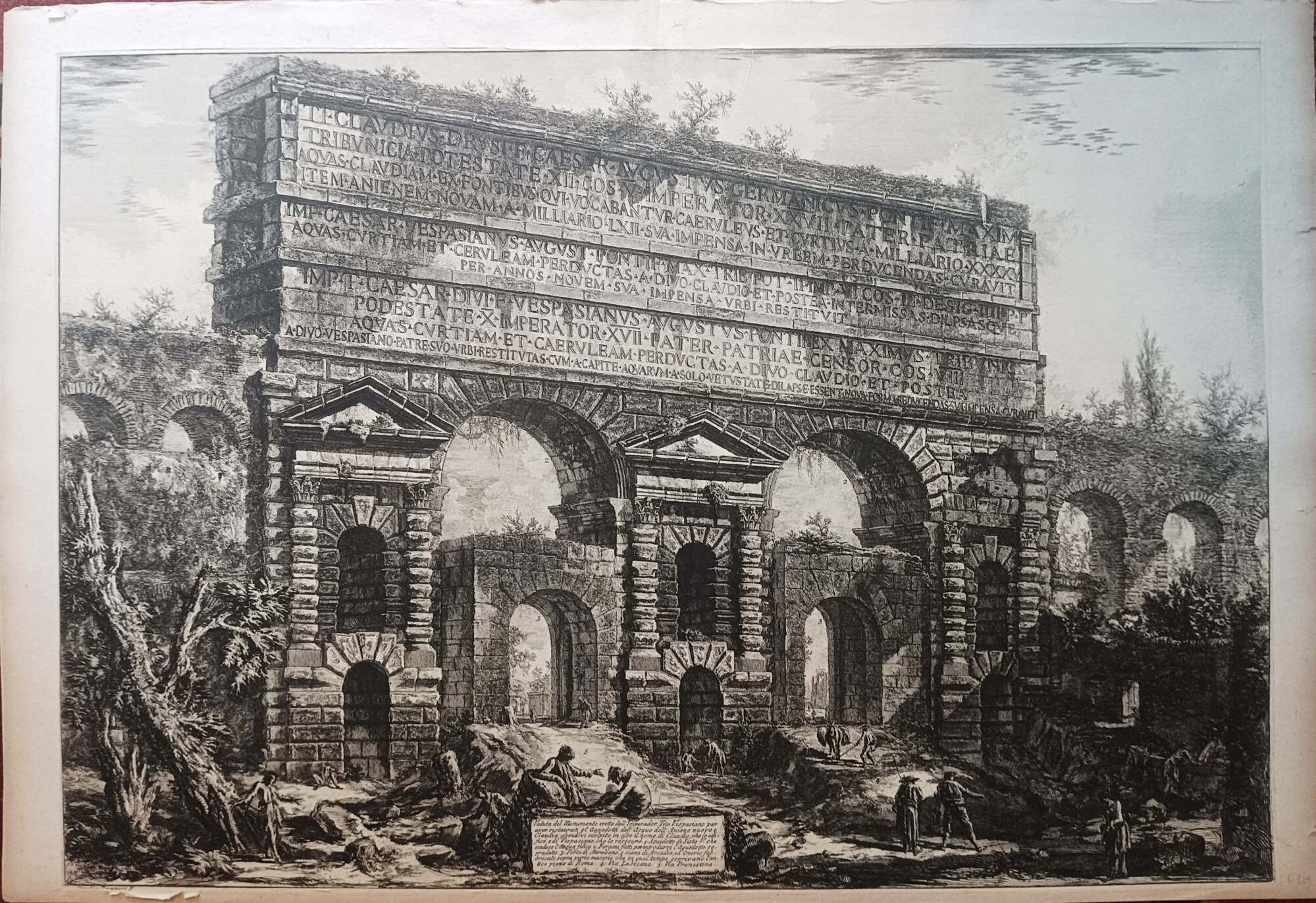 Veduta del Monumento eretto dall'Imperator Tito Vespasiano...