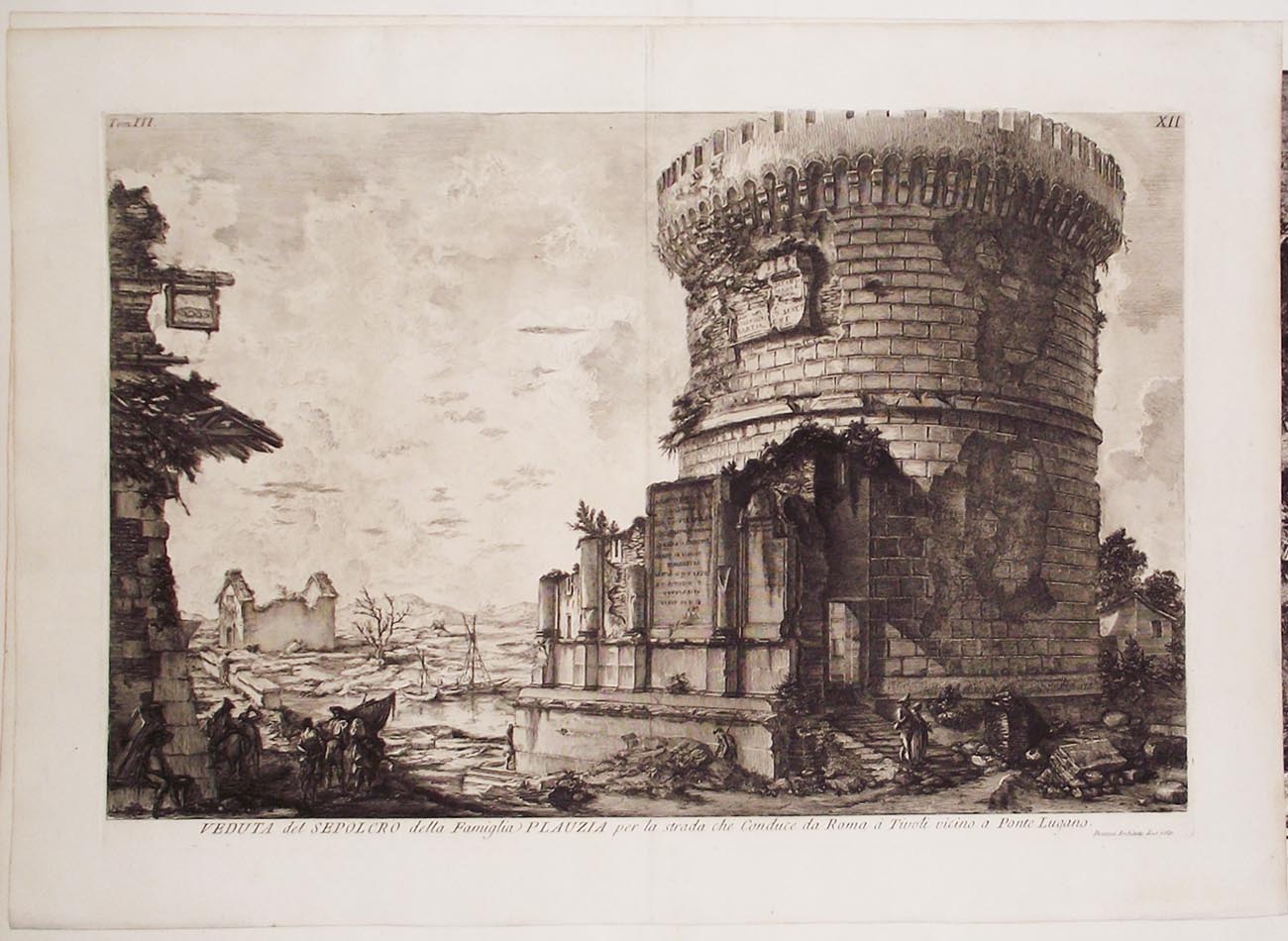 Veduta del Sepolcro della Famiglia Plauzia.