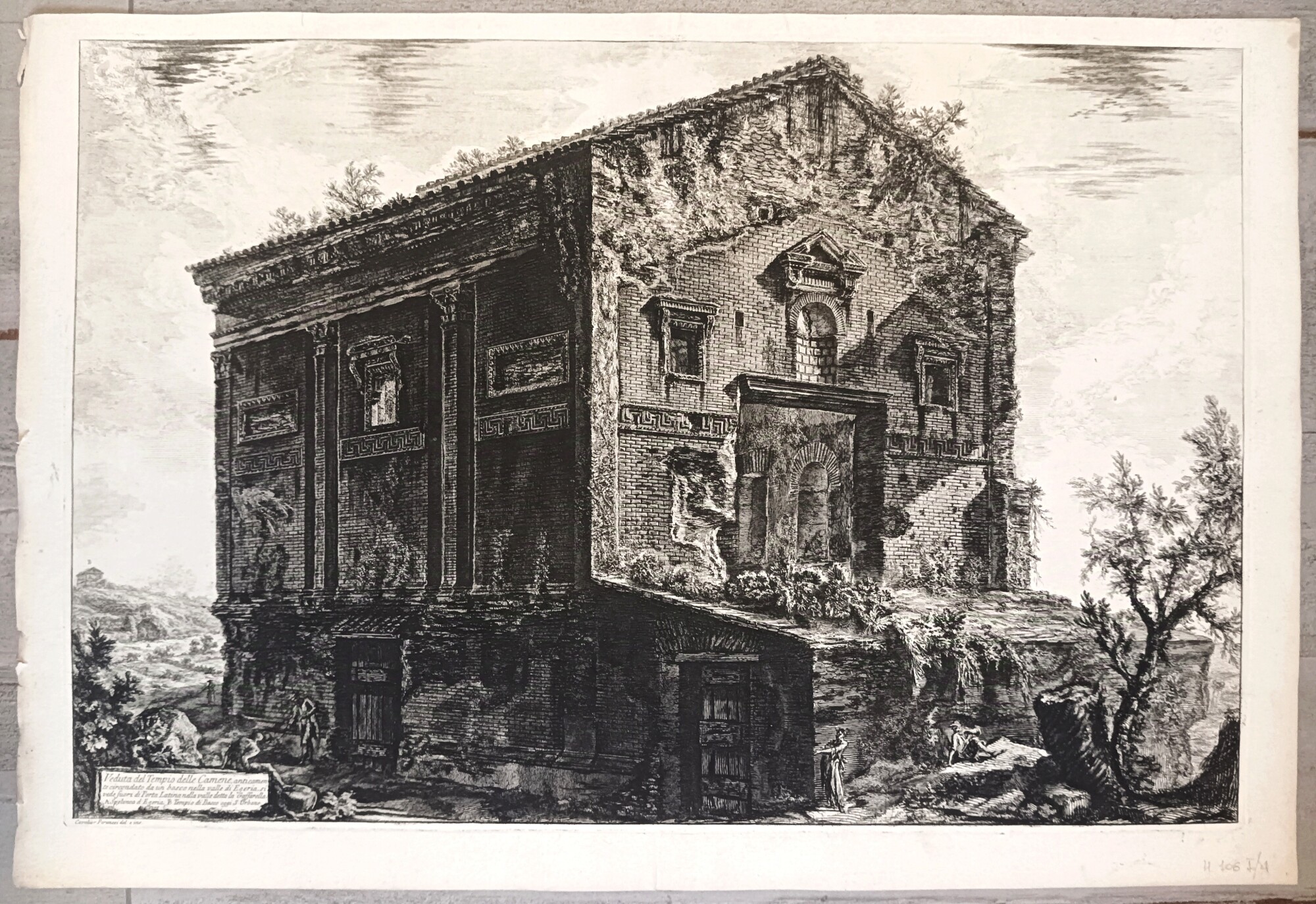 Veduta del Tempio delle Camene...
