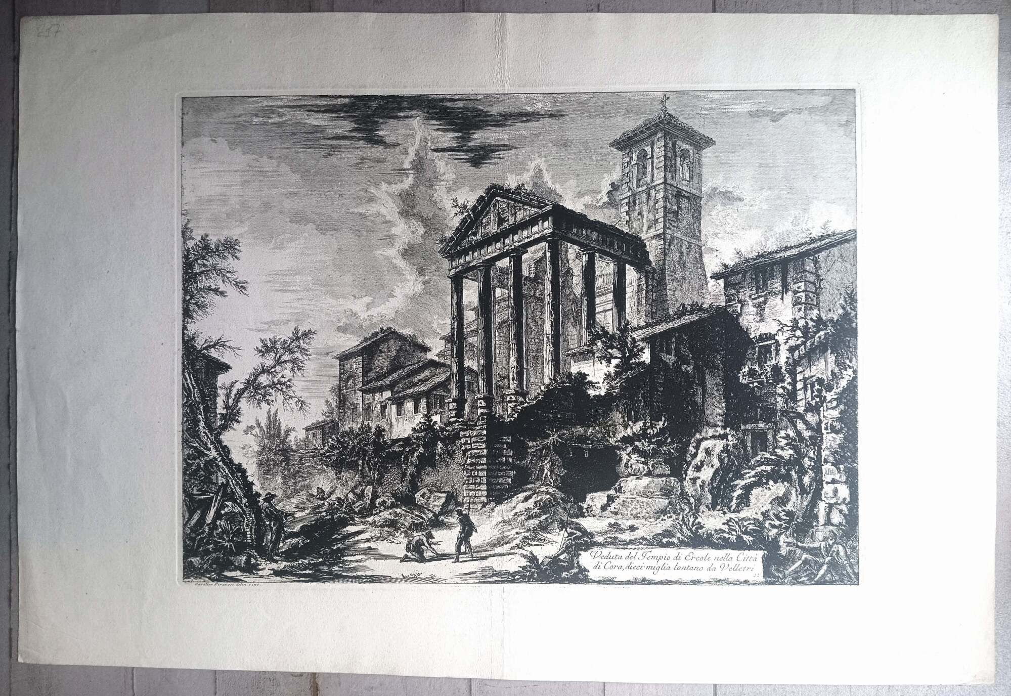 Veduta del tempio di Ercole...