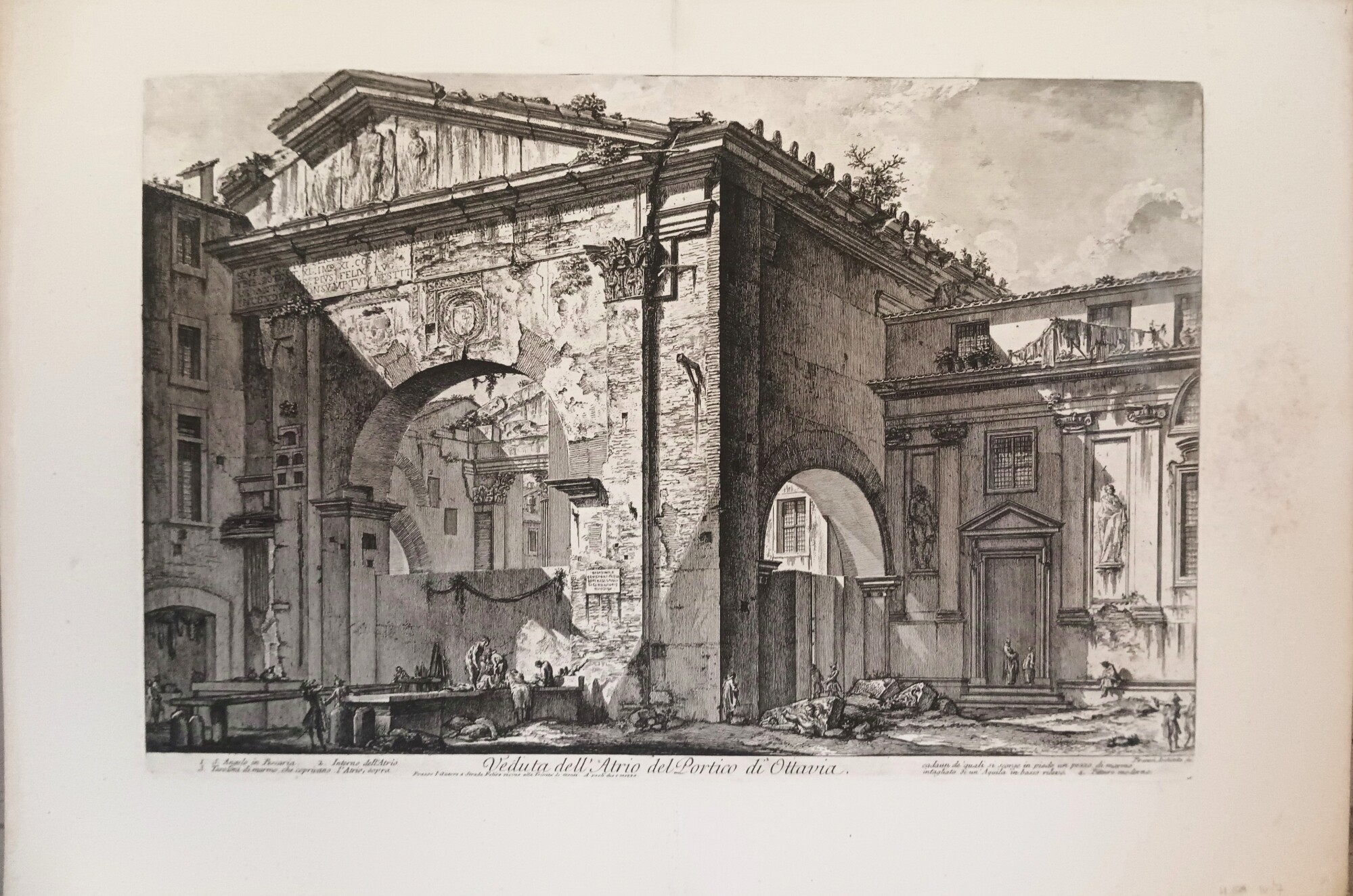 Veduta dell'Atrio del Portico di Ottavia