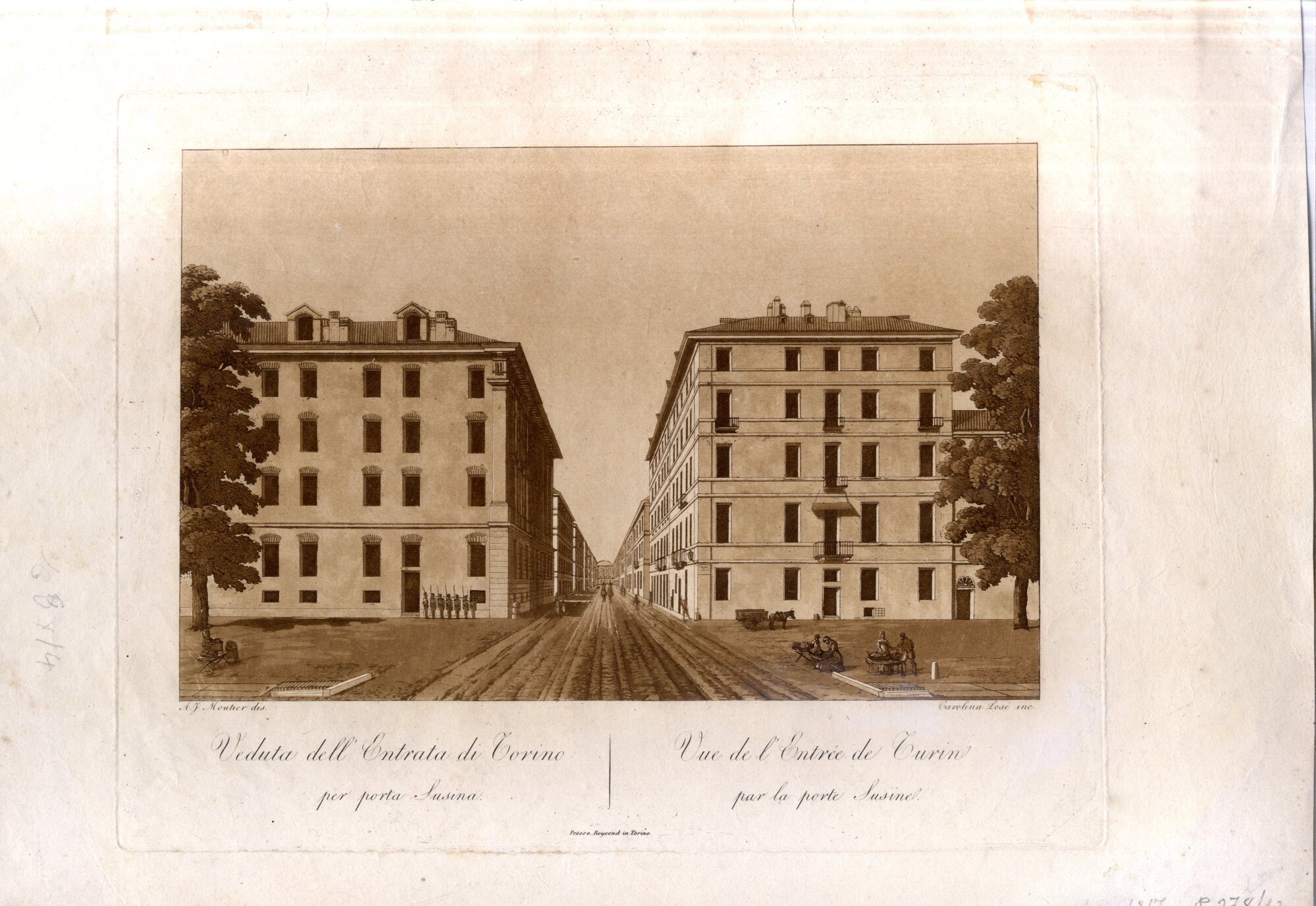Veduta dell'entrata di Torino per porta Susina