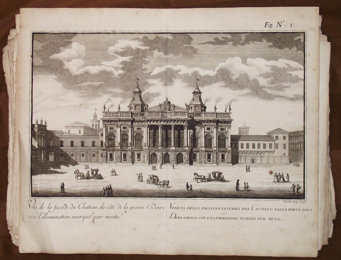 Veduta della Faciata e Laterali del Castello dalla parte dela …