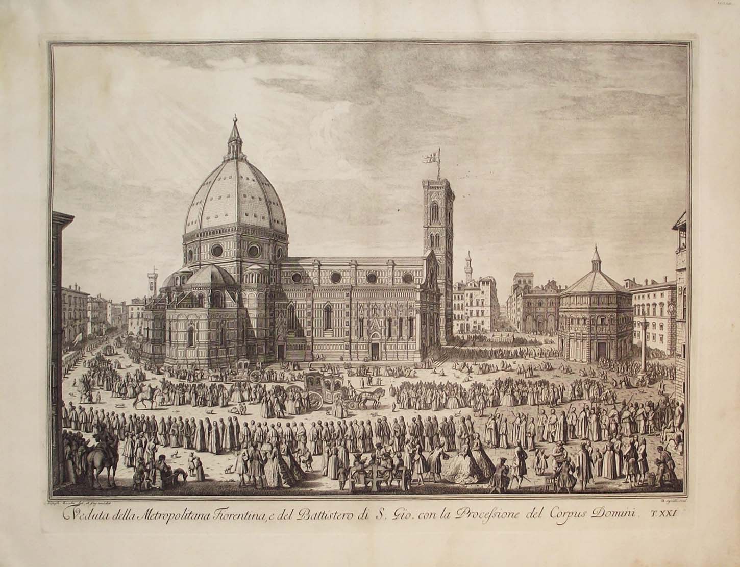 Veduta della Metropolitana fiorentina, e del Battistero di S. Gio. …
