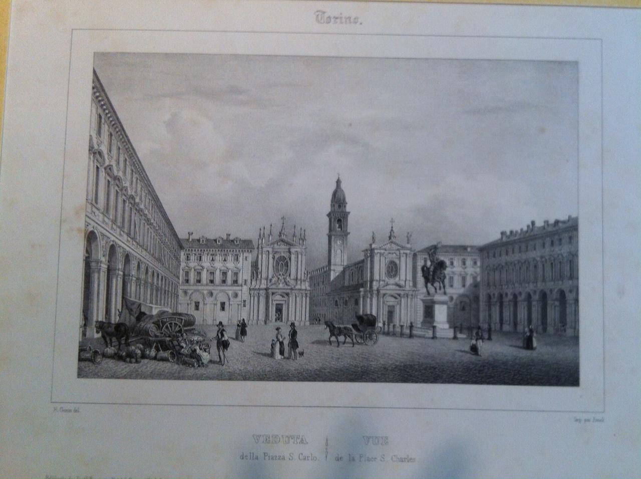 Veduta della Piazza San Carlo/Vue de la Place S. Charles