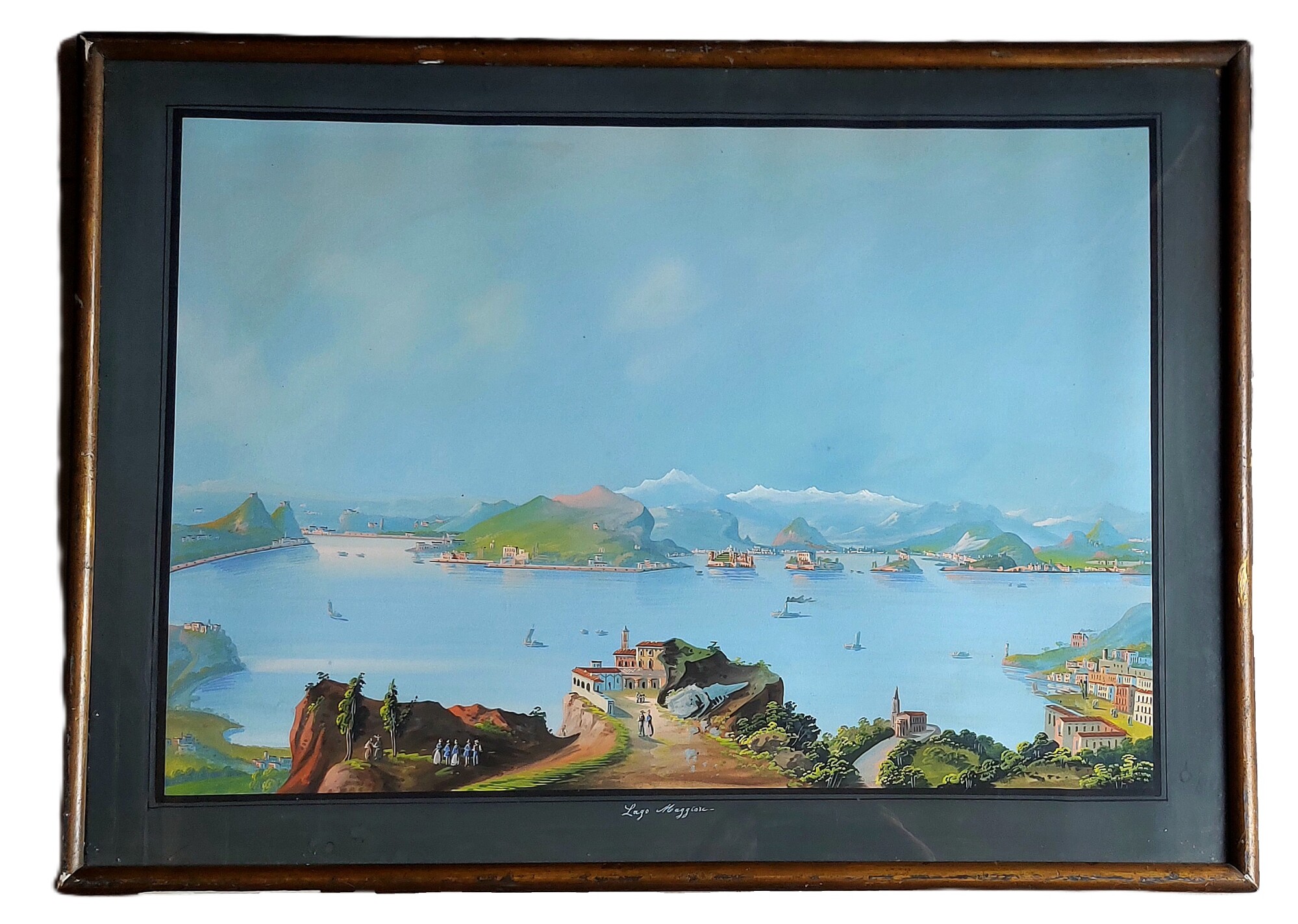 Veduta delle Isole Borromee presa da Santa Caterina del Sasso …