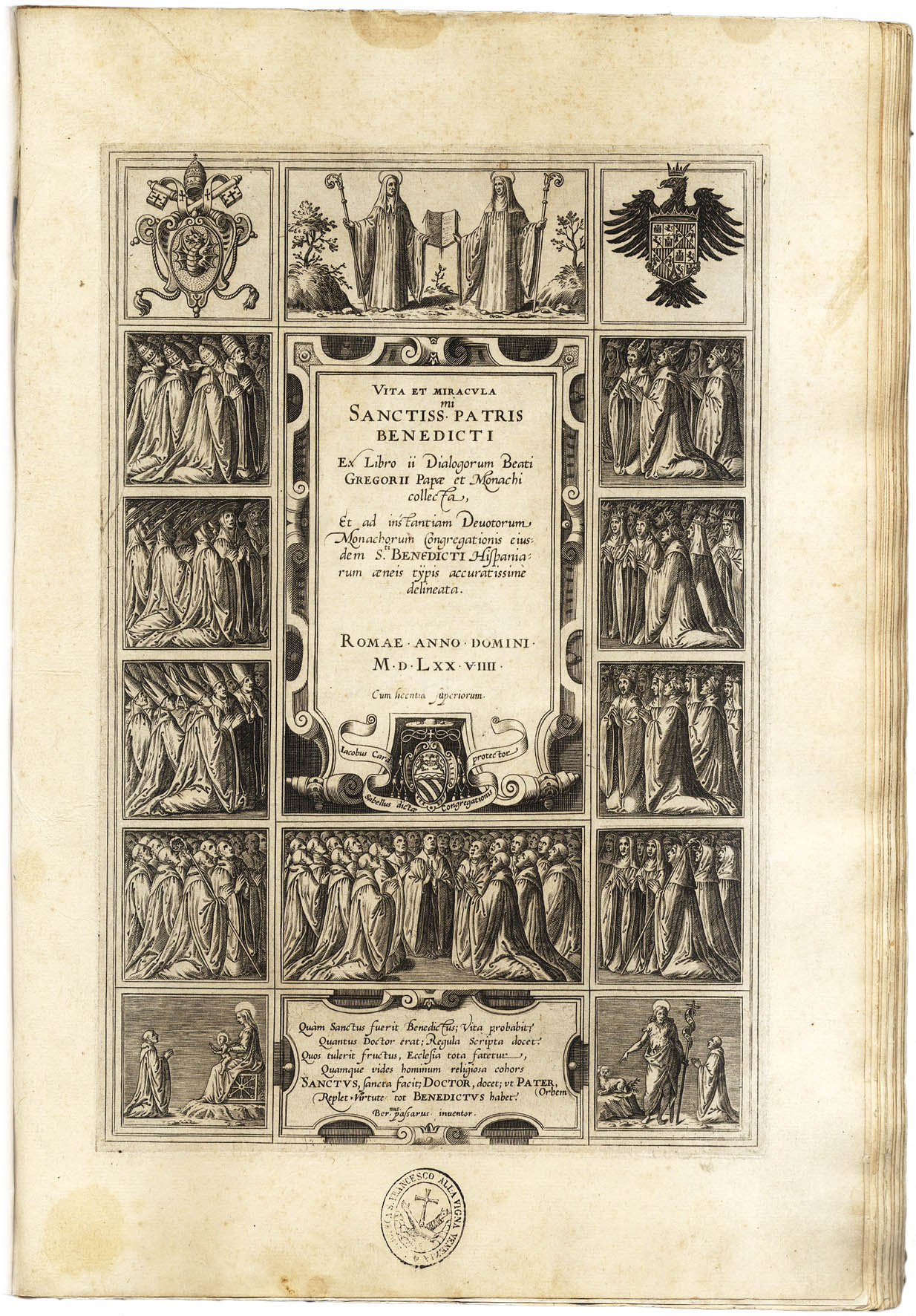 Vita et Miracula Sanctissimi Patris Benedicti.&amp;nbsp;Ex libro II Dialogorum Beati …